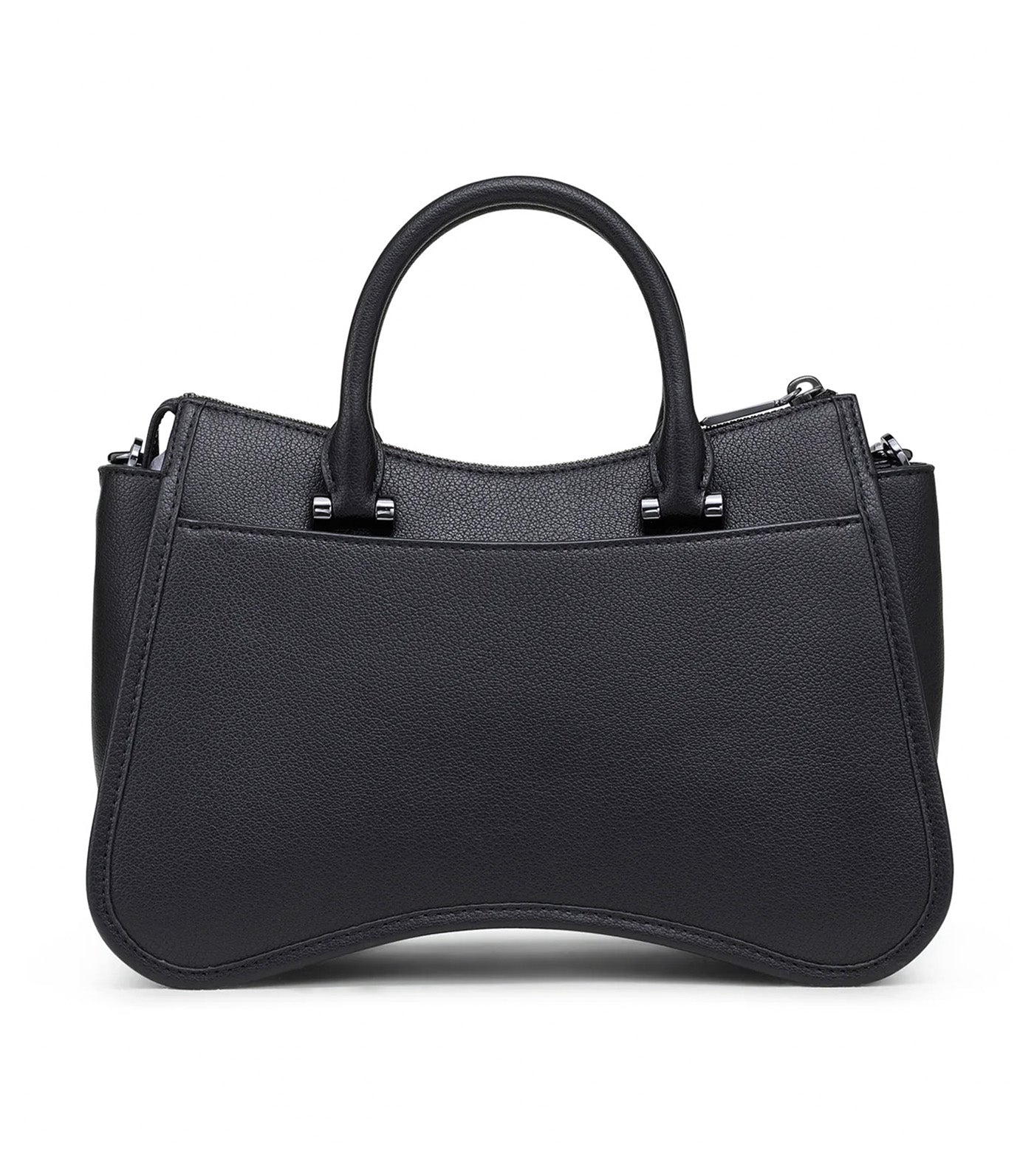 Adria Satchel Black/Gunmetal