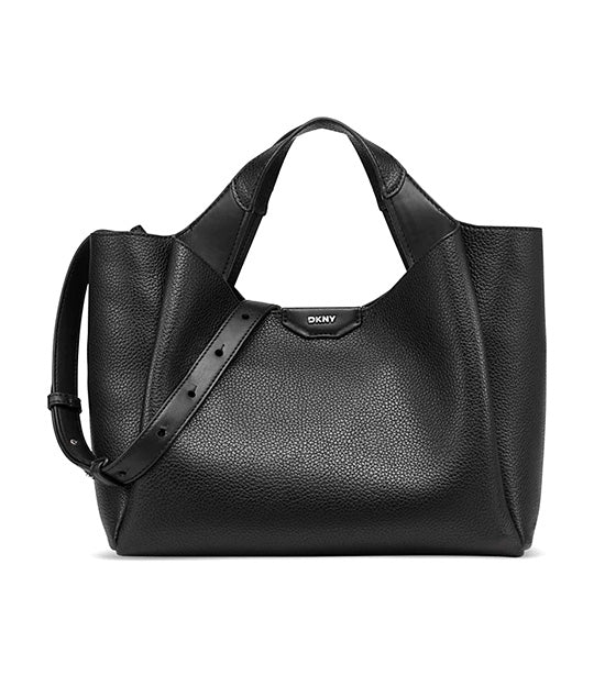 Willa Satchel Black/Silver