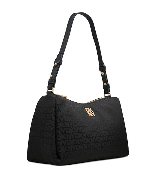 Remy Top Zip Satchel Jet Black/Black