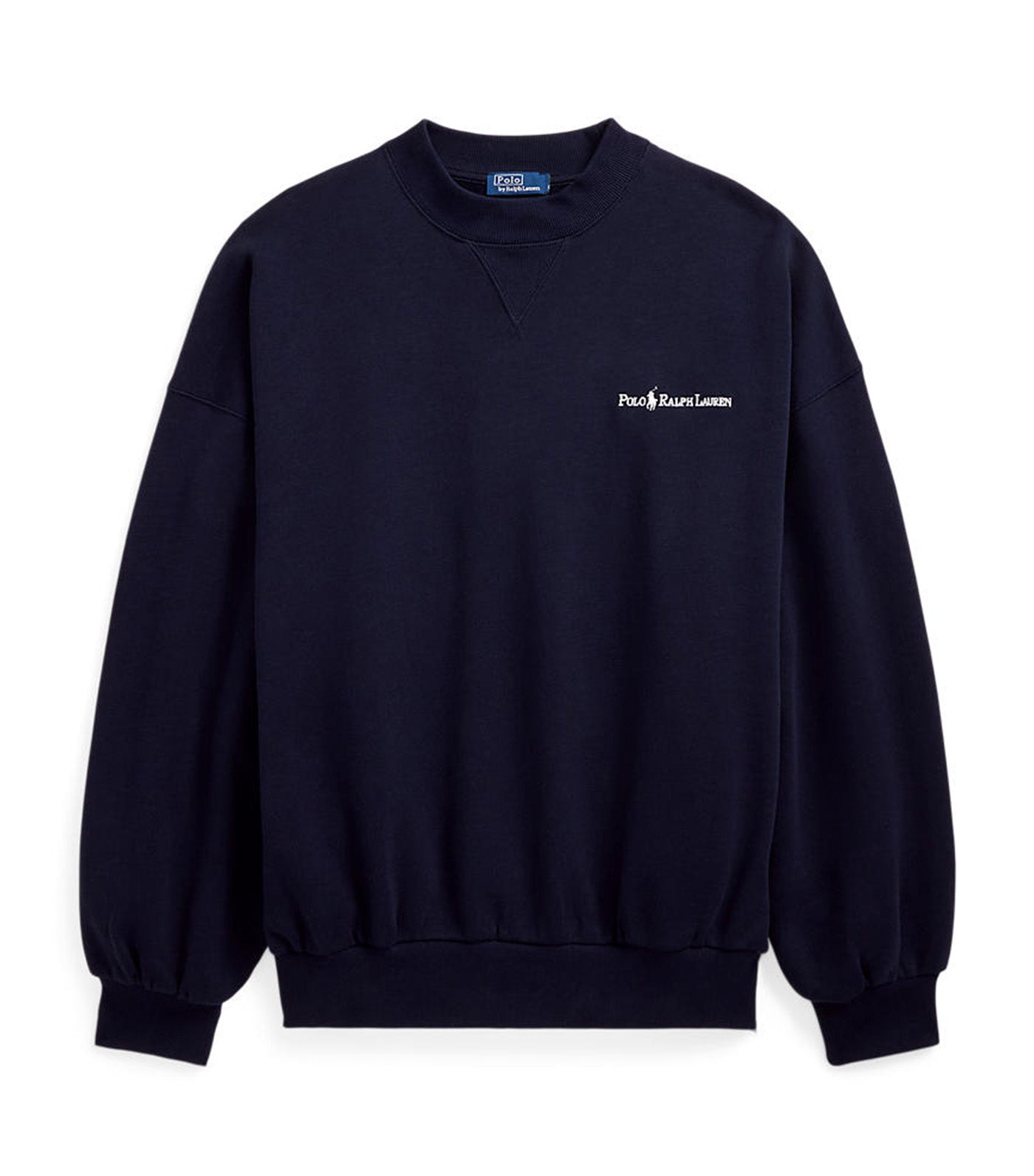 Women's Logo Fleece High Crewneck Navy