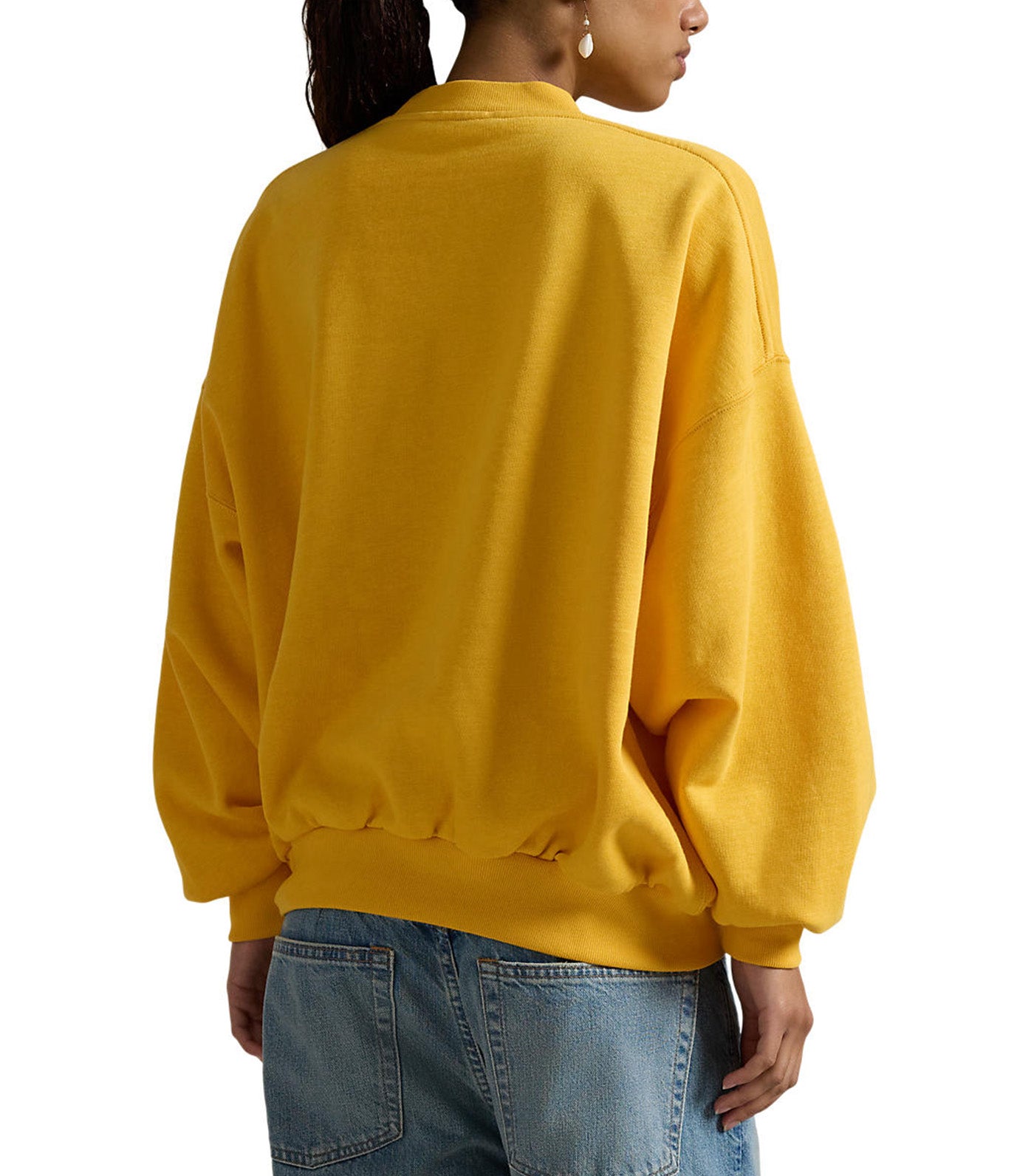 Women's Logo Fleece High Crewneck Gold Bugle