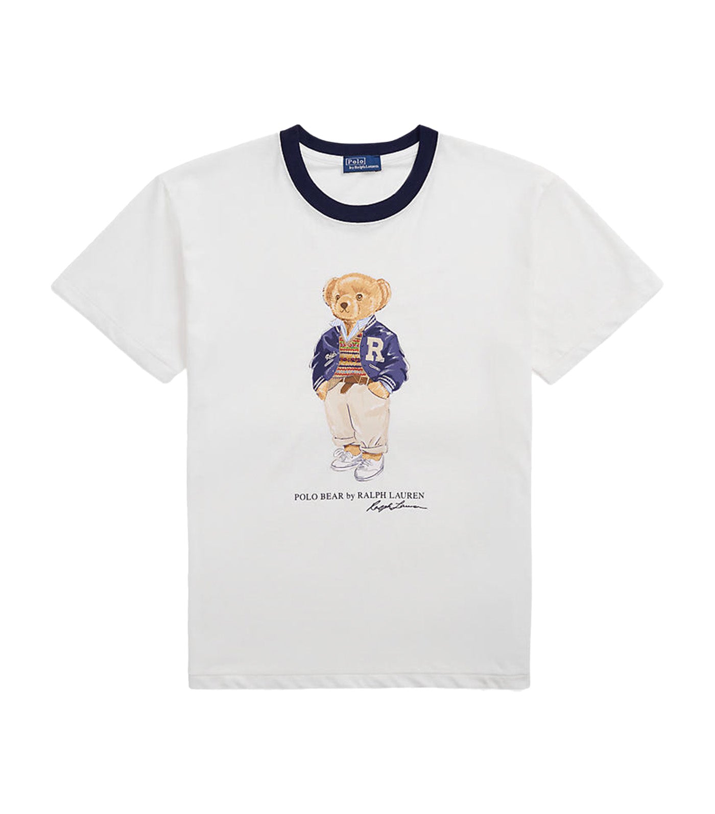 Women's Polo Bear Cotton Jersey Tee White