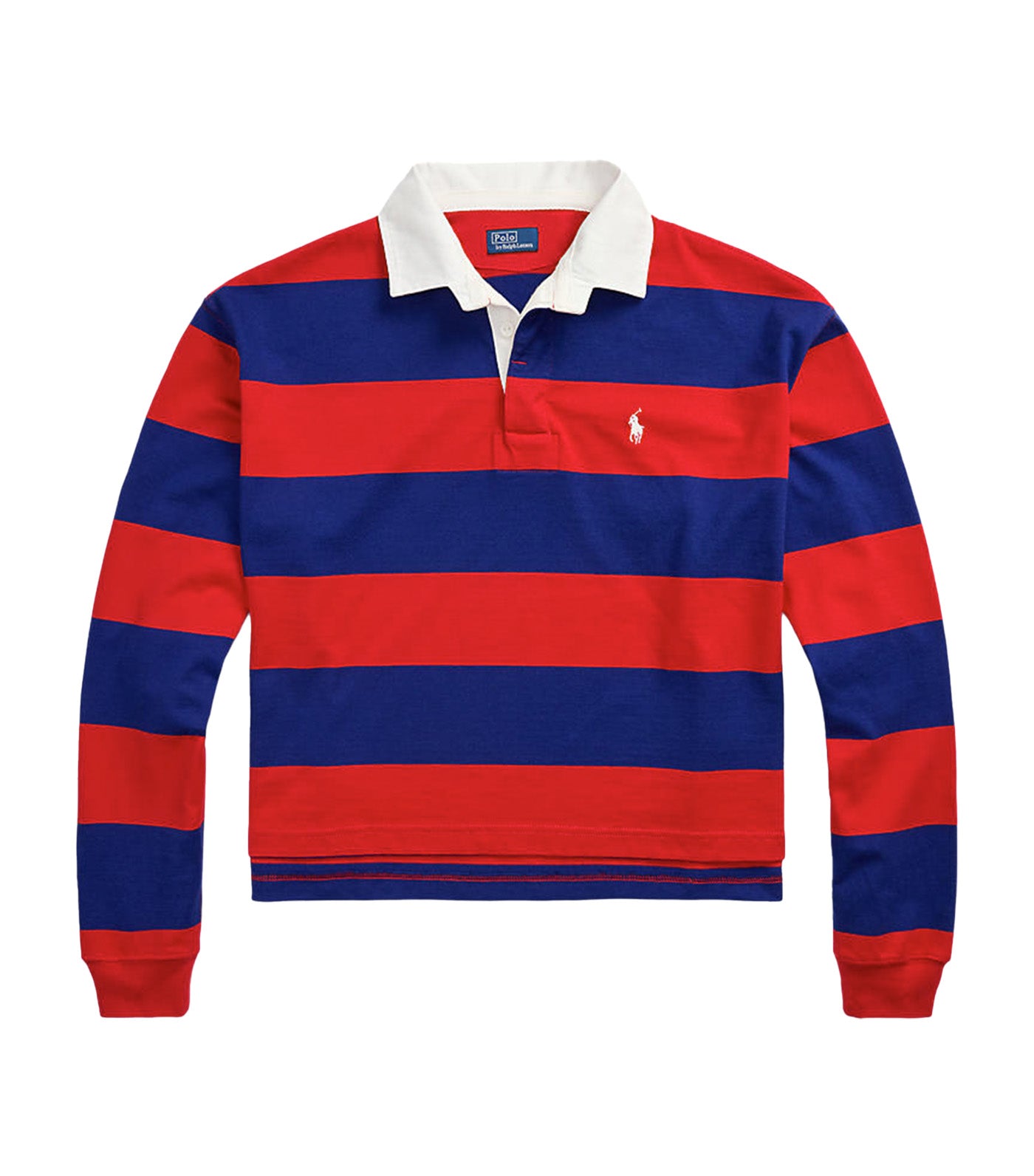 Ralph lauren cropped rugby shirt best sale