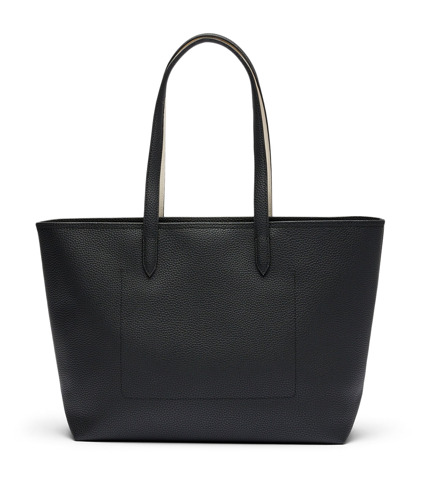 Anna Zipped Shopping Bag Noir Farine