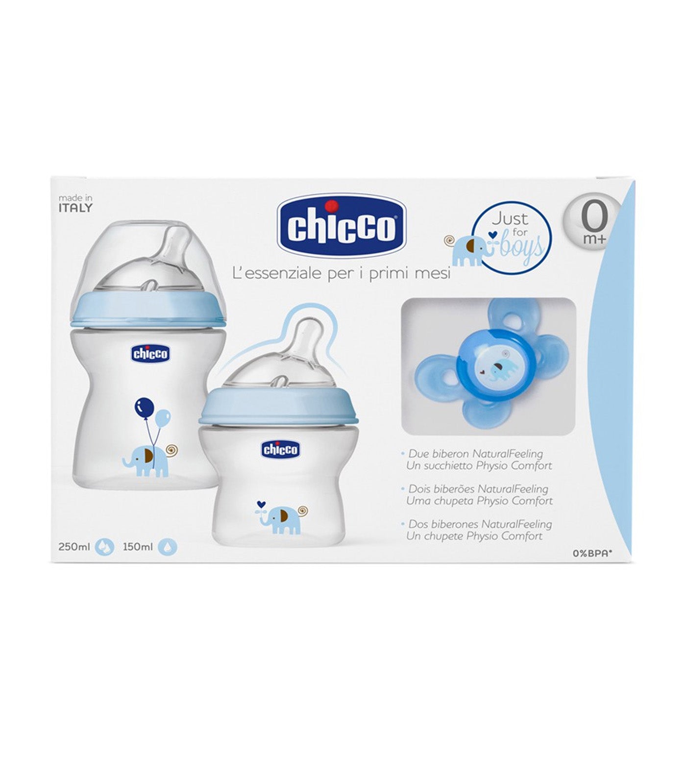 Chicco NaturalFit Newborn Gift Set -BLUE - Samko & Miko Toy Warehouse