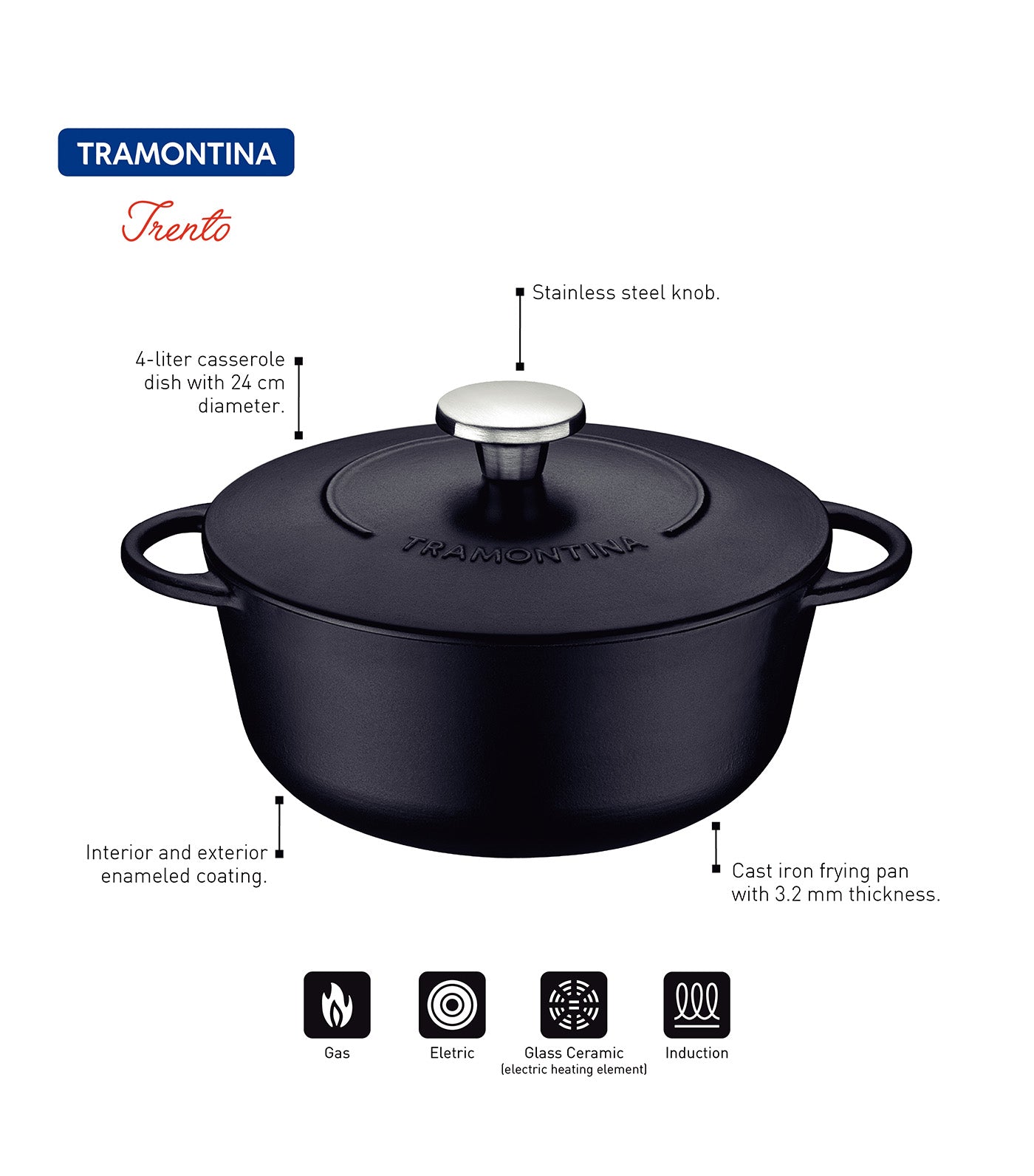 Trento Casserole - 24cm