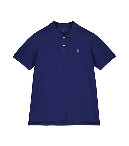 Essential Slim Polo Shirt Top Blue