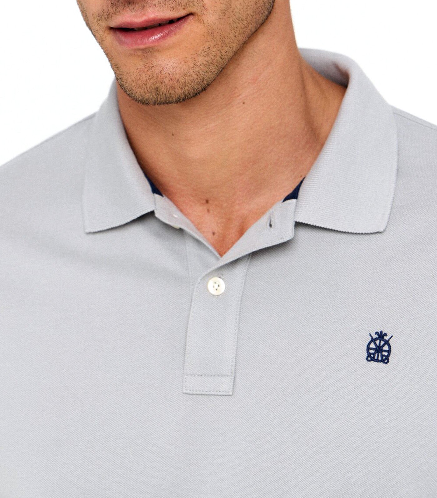 Basic Polo Medium Gray