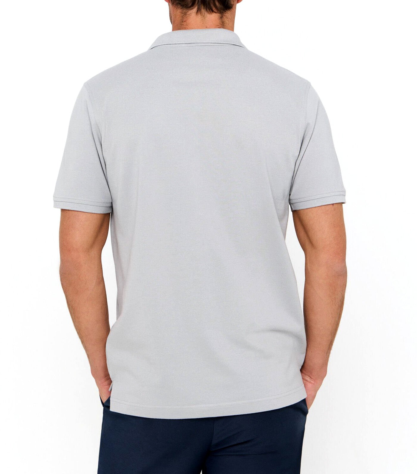 Basic Polo Medium Gray