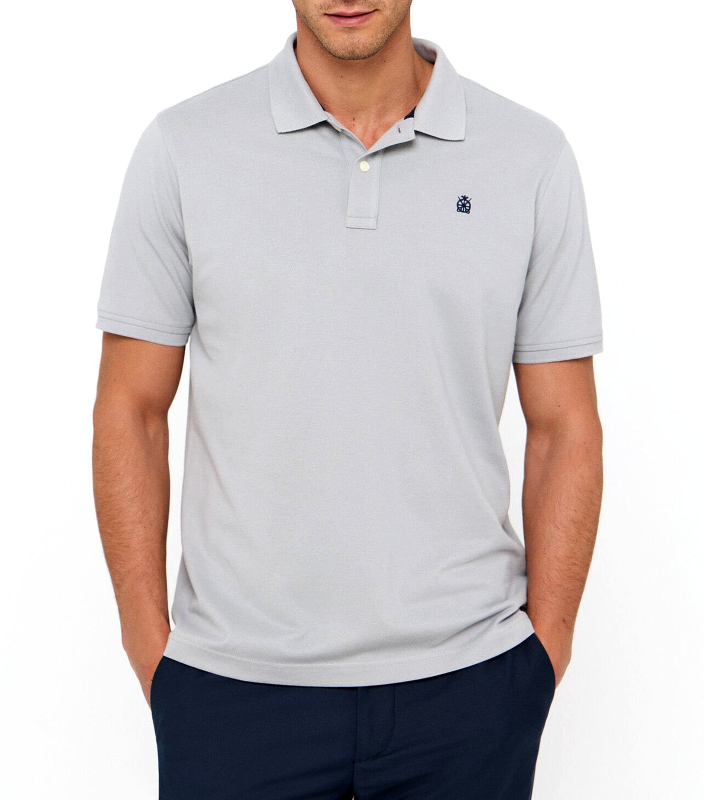 Basic Polo Medium Gray