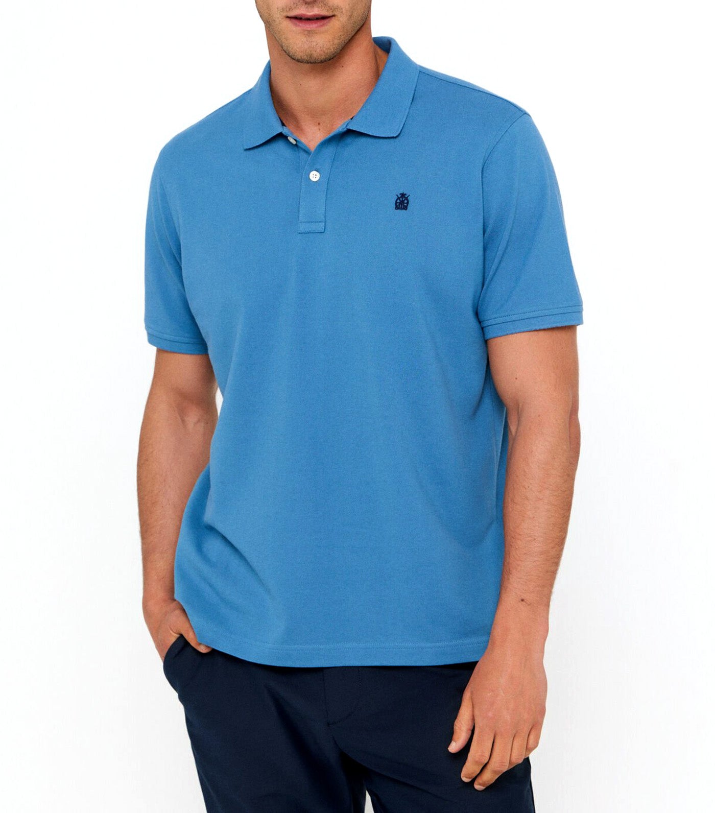 Basic Polo
 Medium Blue