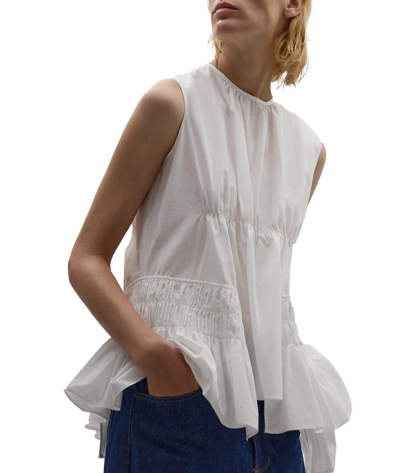 Asymmetrical Ruffle Top