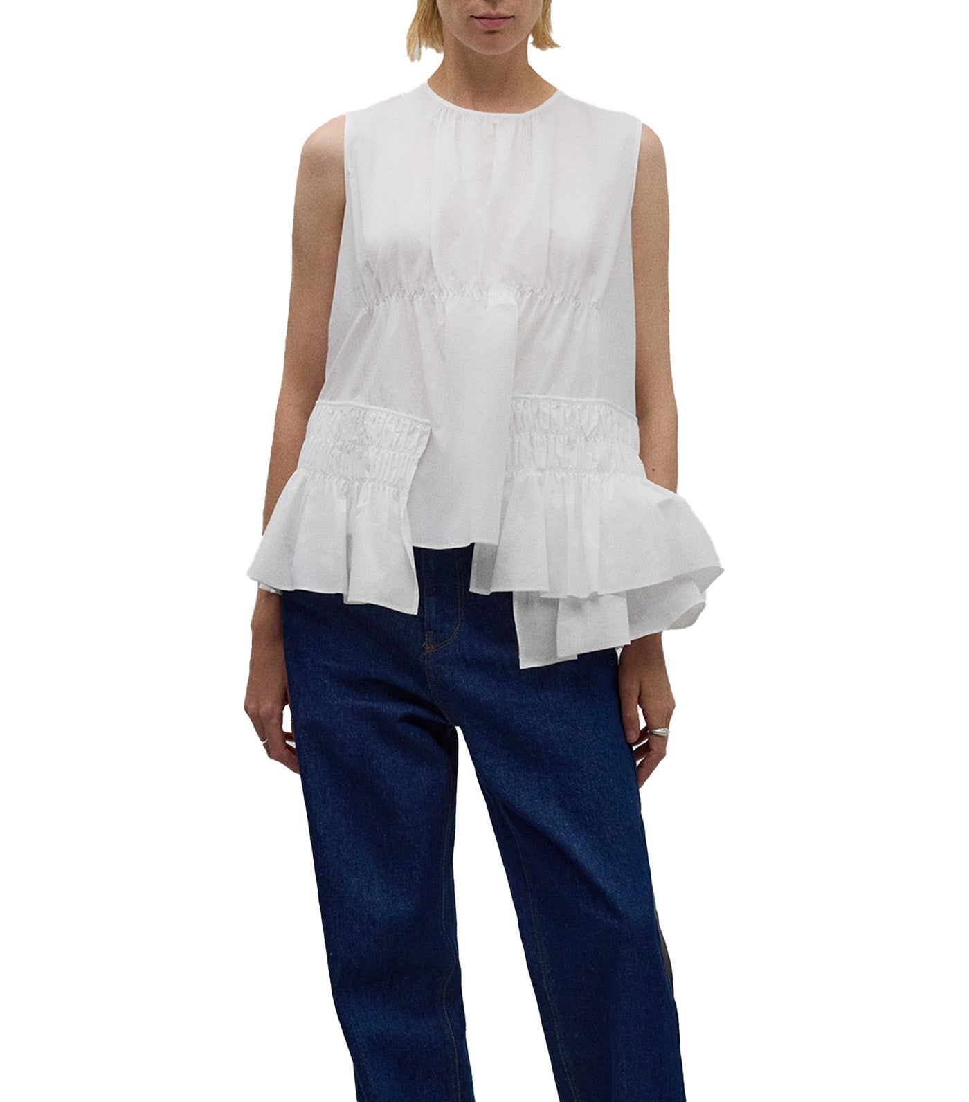 Asymmetrical Ruffle Top