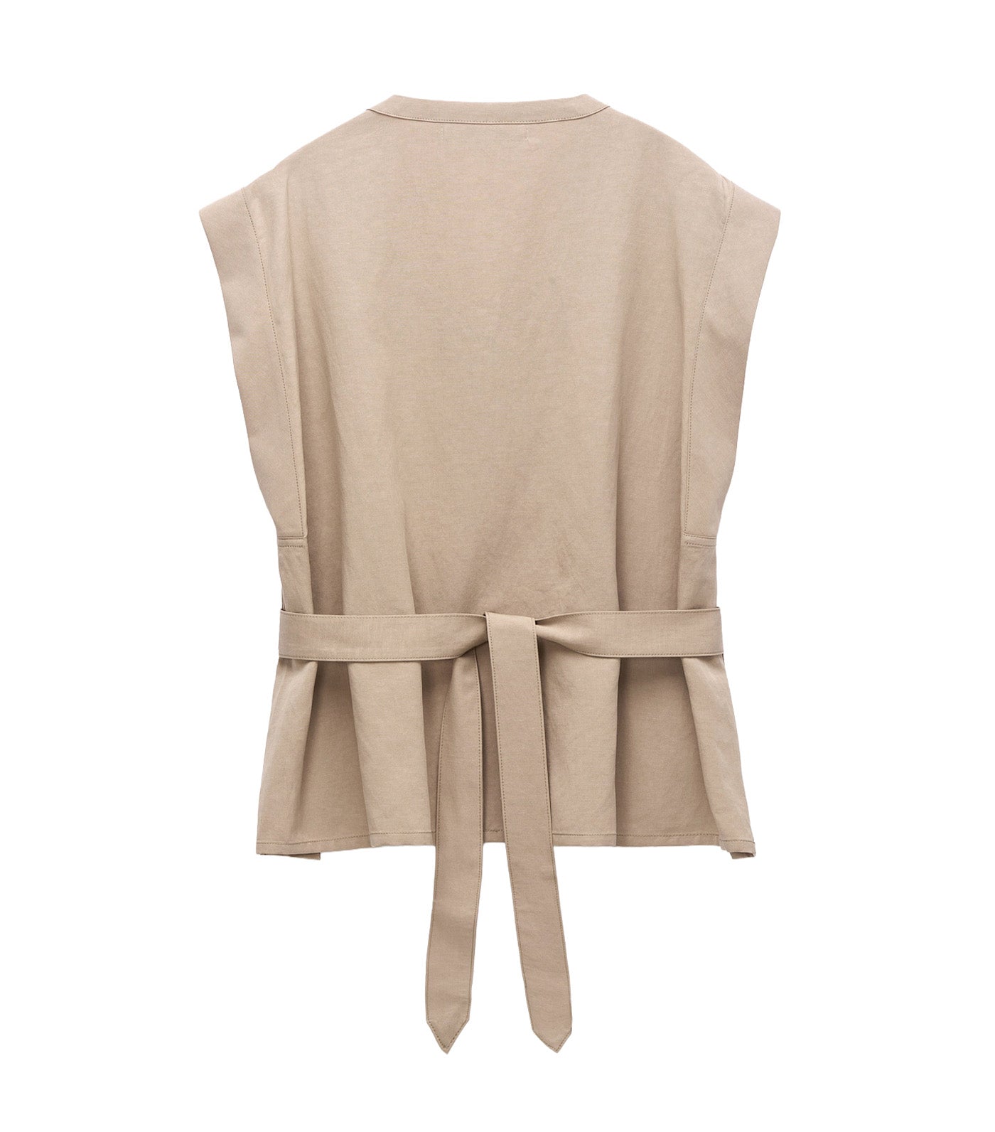 Top With Back Tie Sand