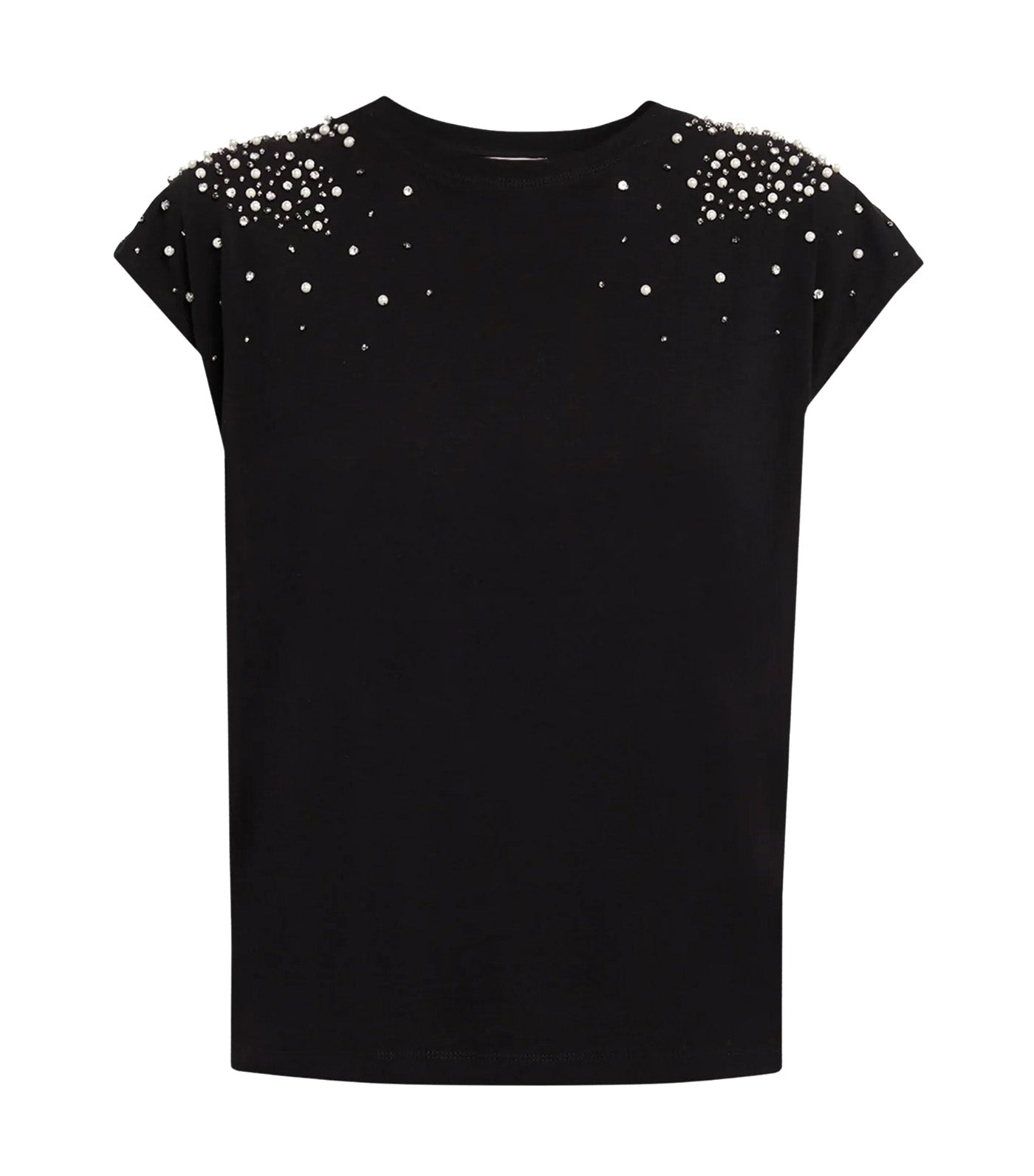 Amelia Embellished Top Black