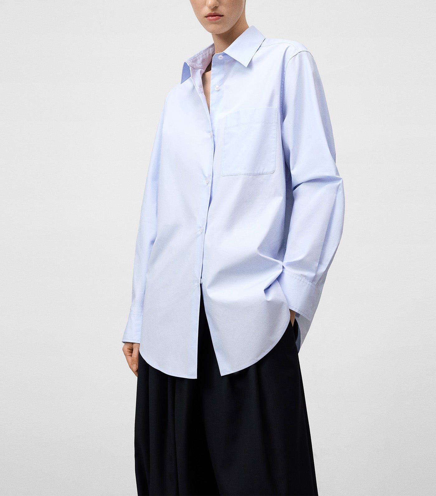 Adolfo Dominguez Organic Cotton Shirt Light Blue