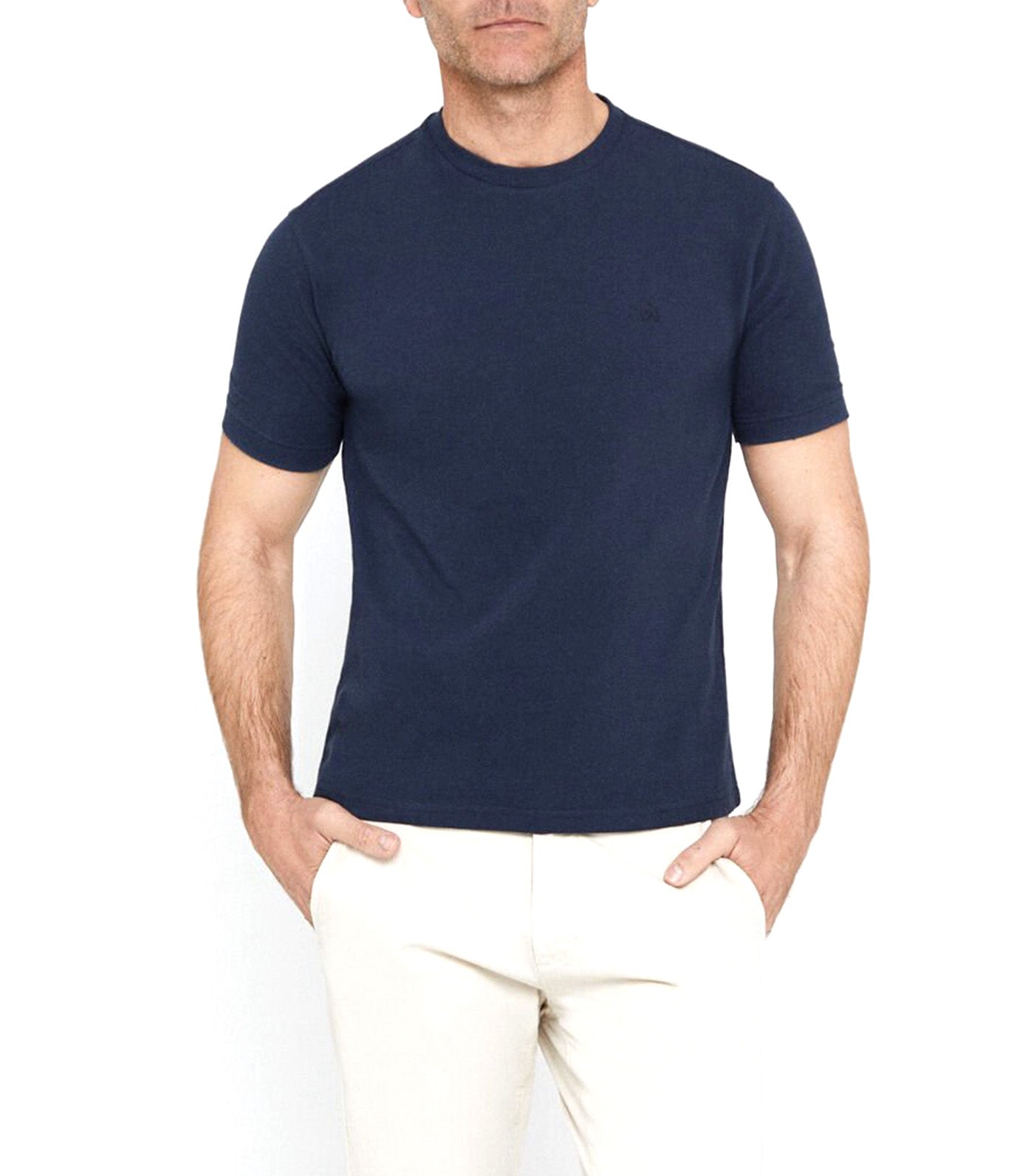 Basic Pique T-Shirt Dark Blue
