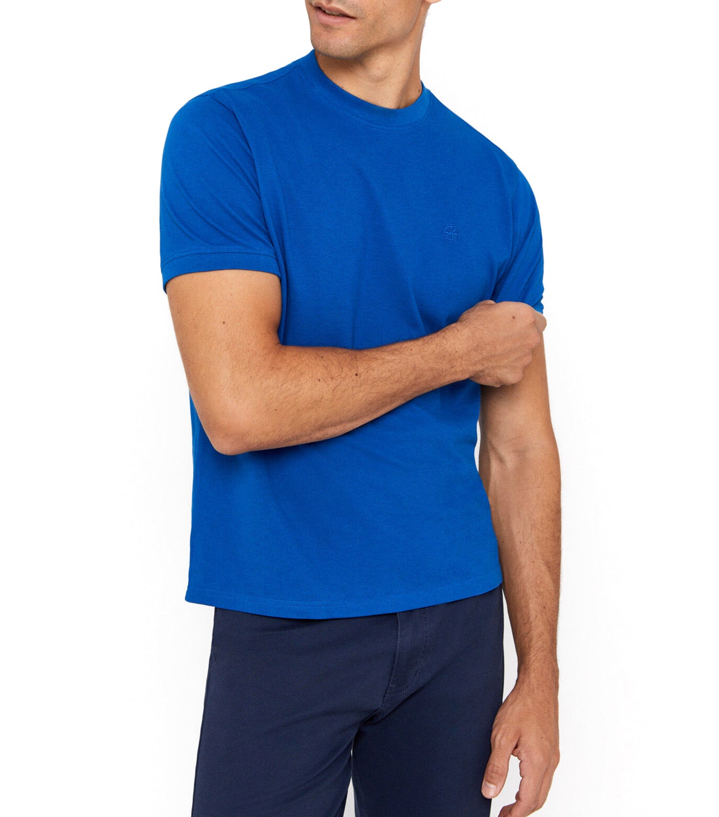Basic Pique T-Shirt Blue