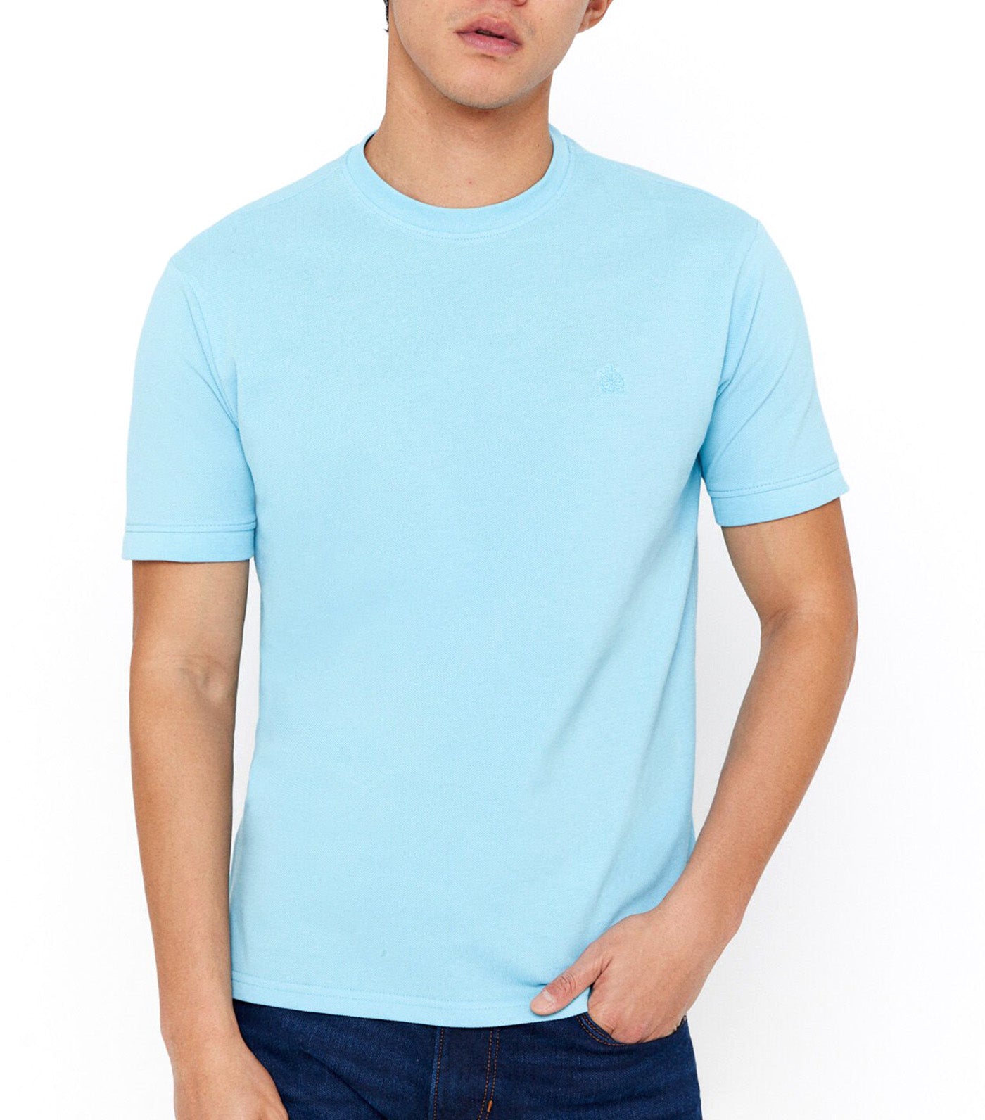 Basic Piqué T-shirt Dark Blue