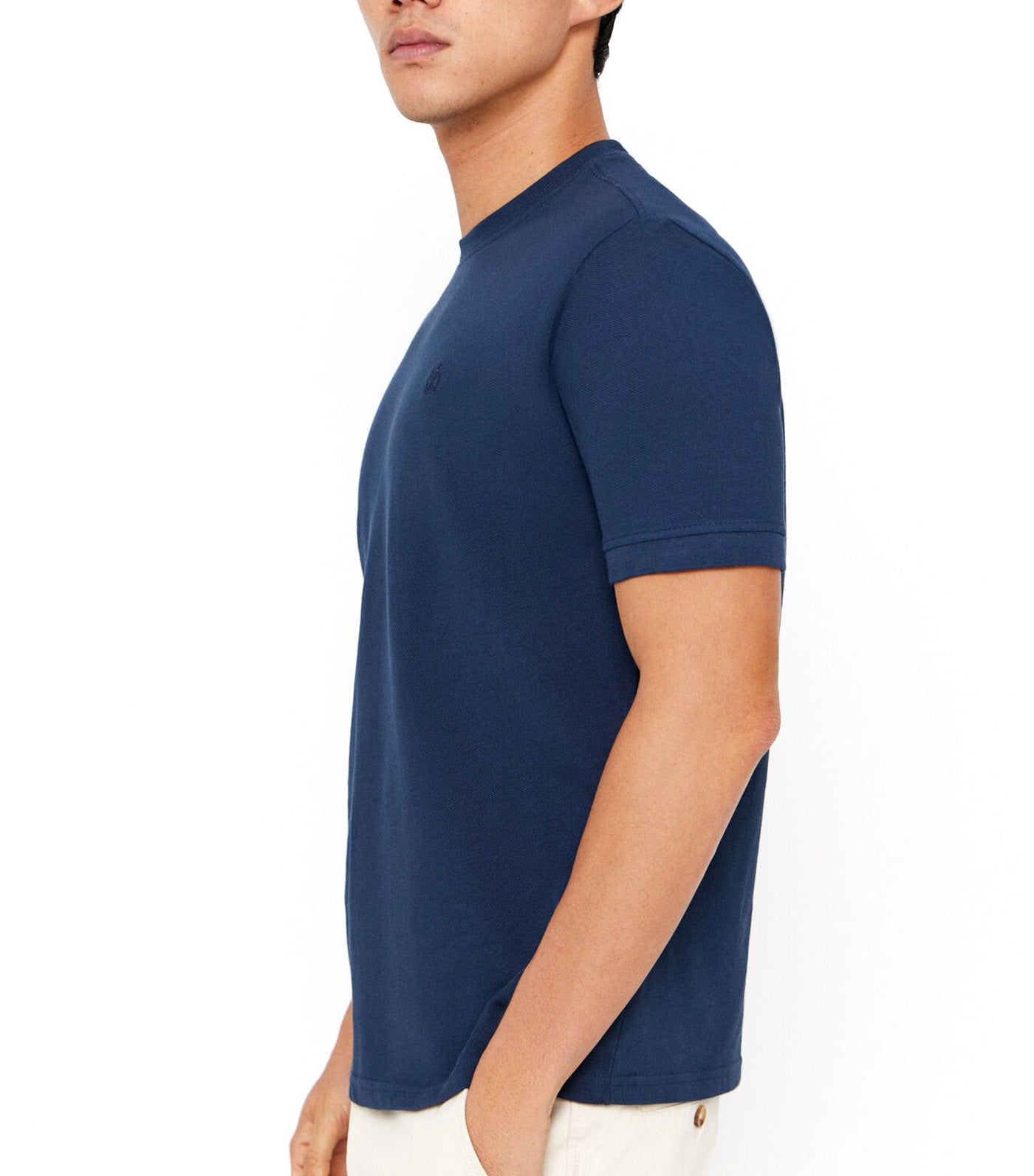 Basic Piqué T-shirt Navy