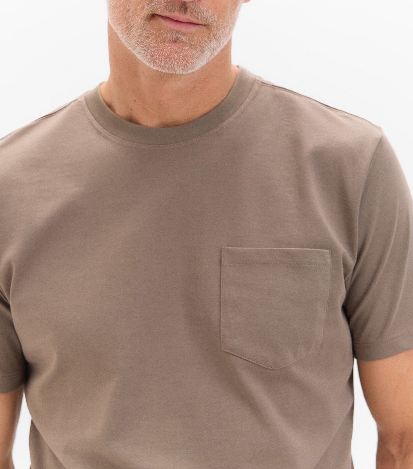 Basic Pocket T-Shirt Dark Khaki