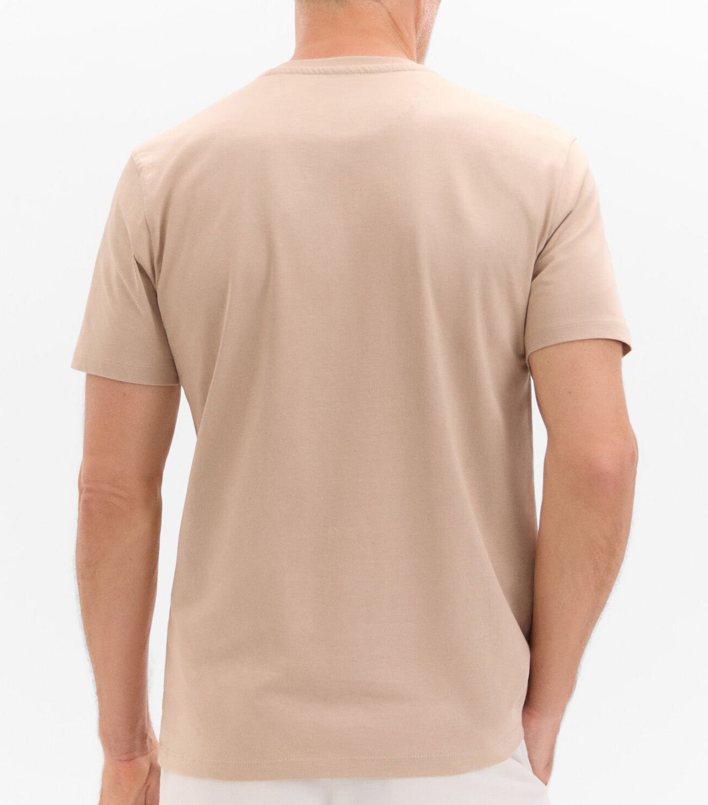 Basic Pocket T-Shirt Beige