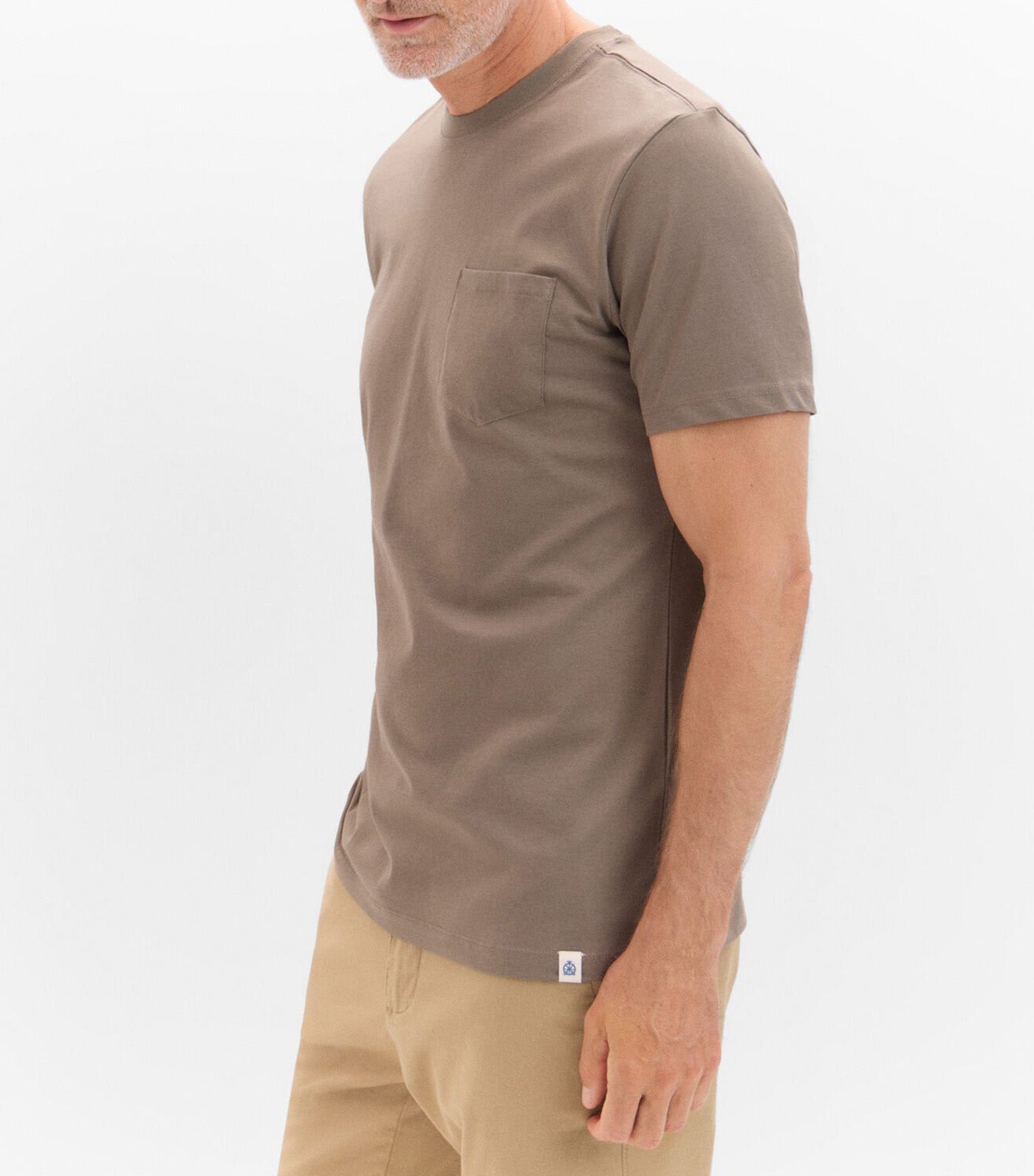 Basic Pocket T-Shirt Dark Khaki