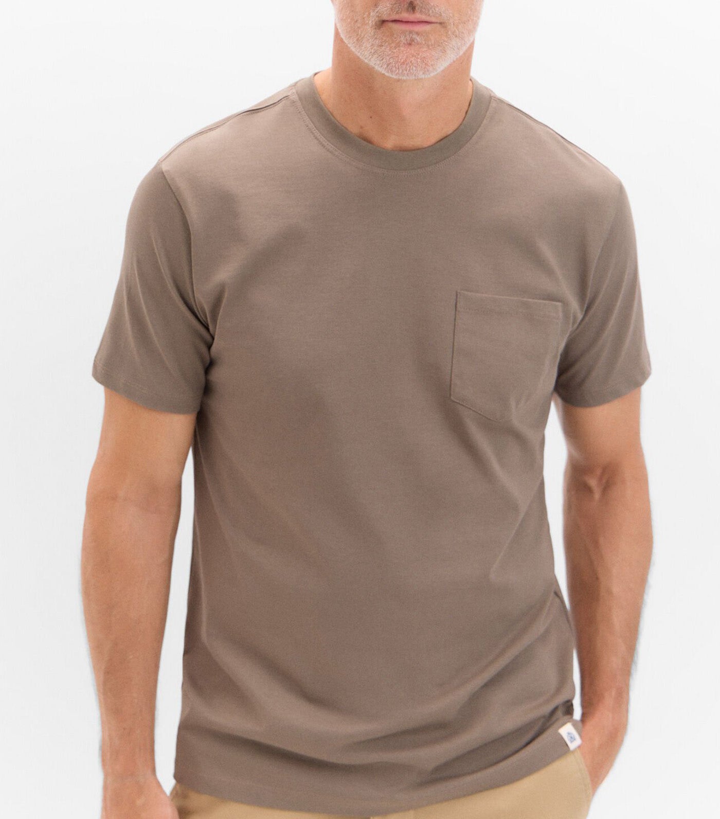 Basic Pocket T-Shirt Dark Khaki