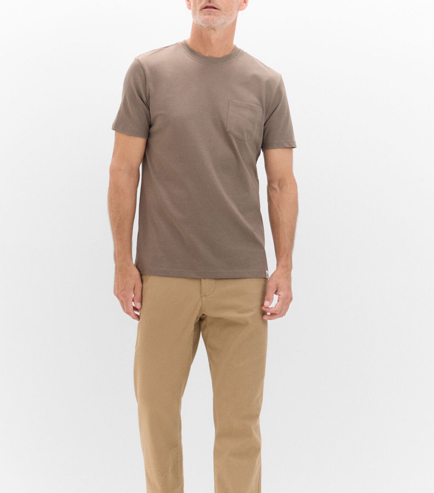 Basic Pocket T-Shirt Dark Khaki