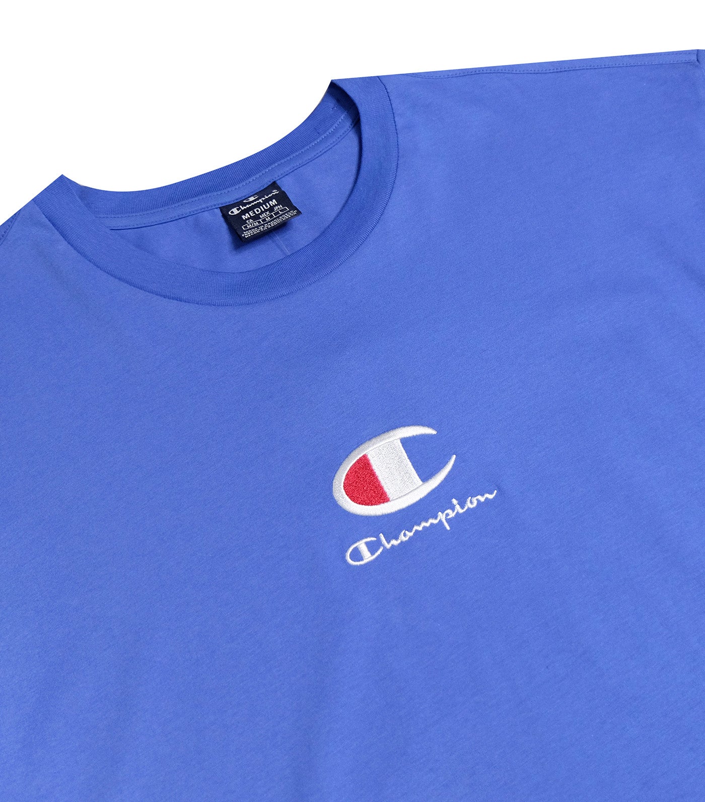 EU Line Crewneck T-Shirt Blue