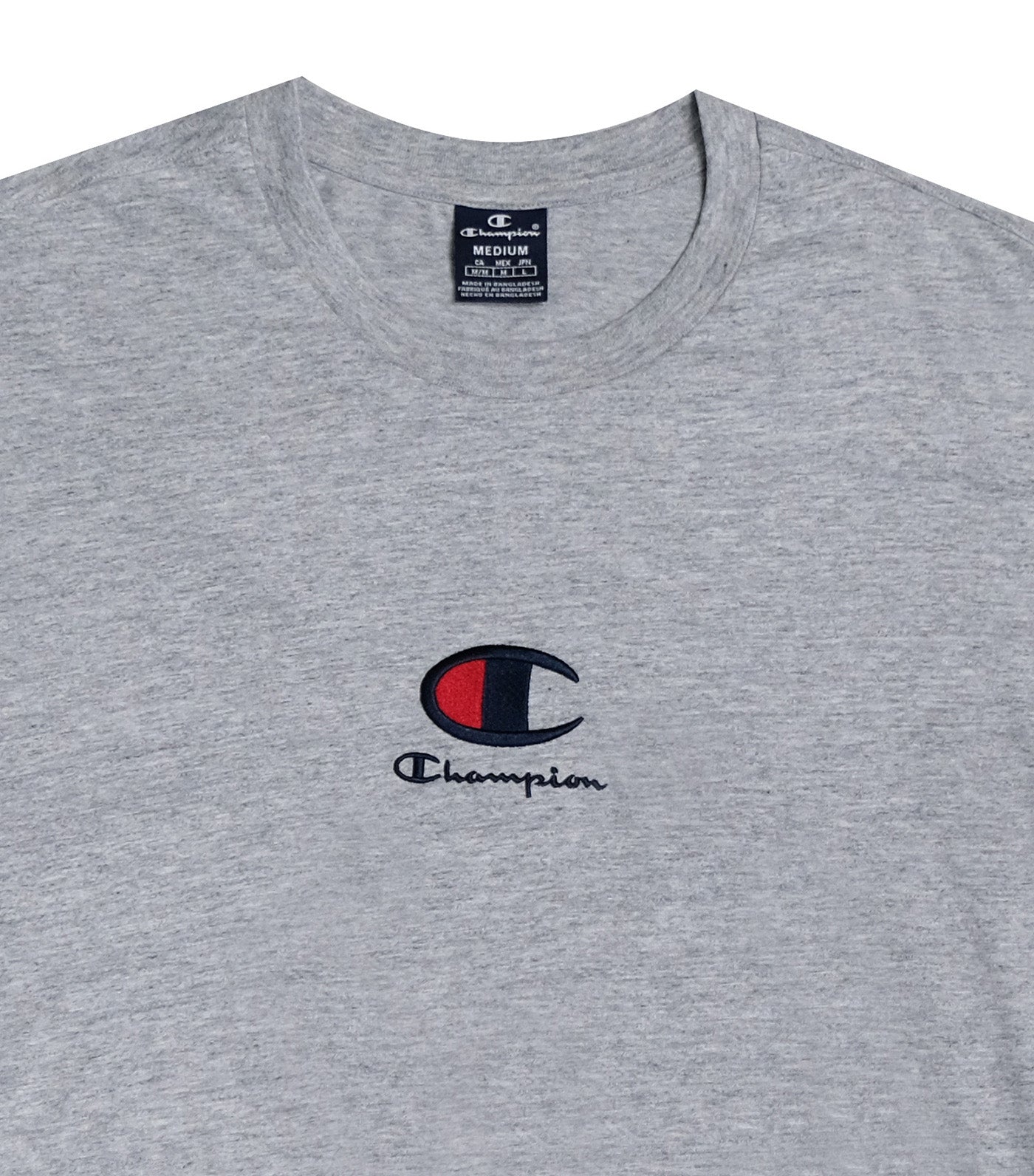 EU Line Crewneck T-Shirt Gray