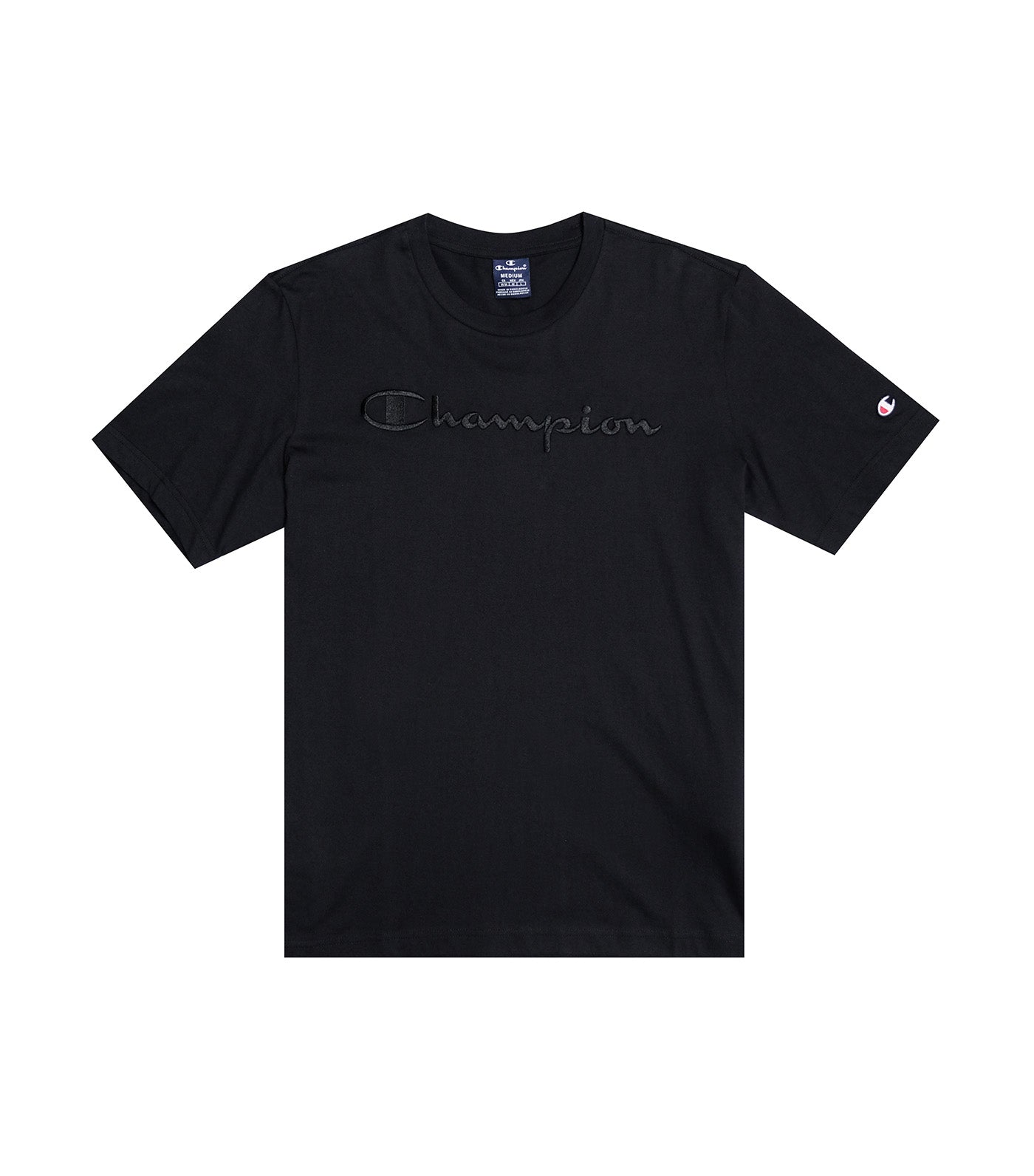 EU Line Crewneck T-Shirt Black