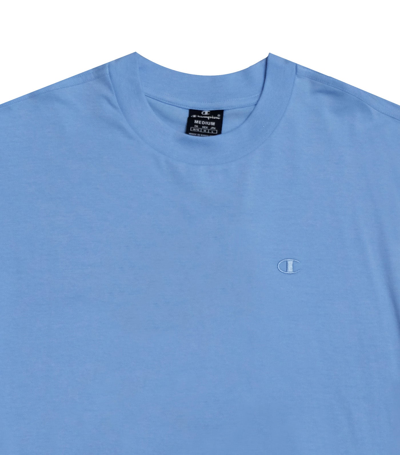 EU Line Crewneck T-Shirt Sky Blue