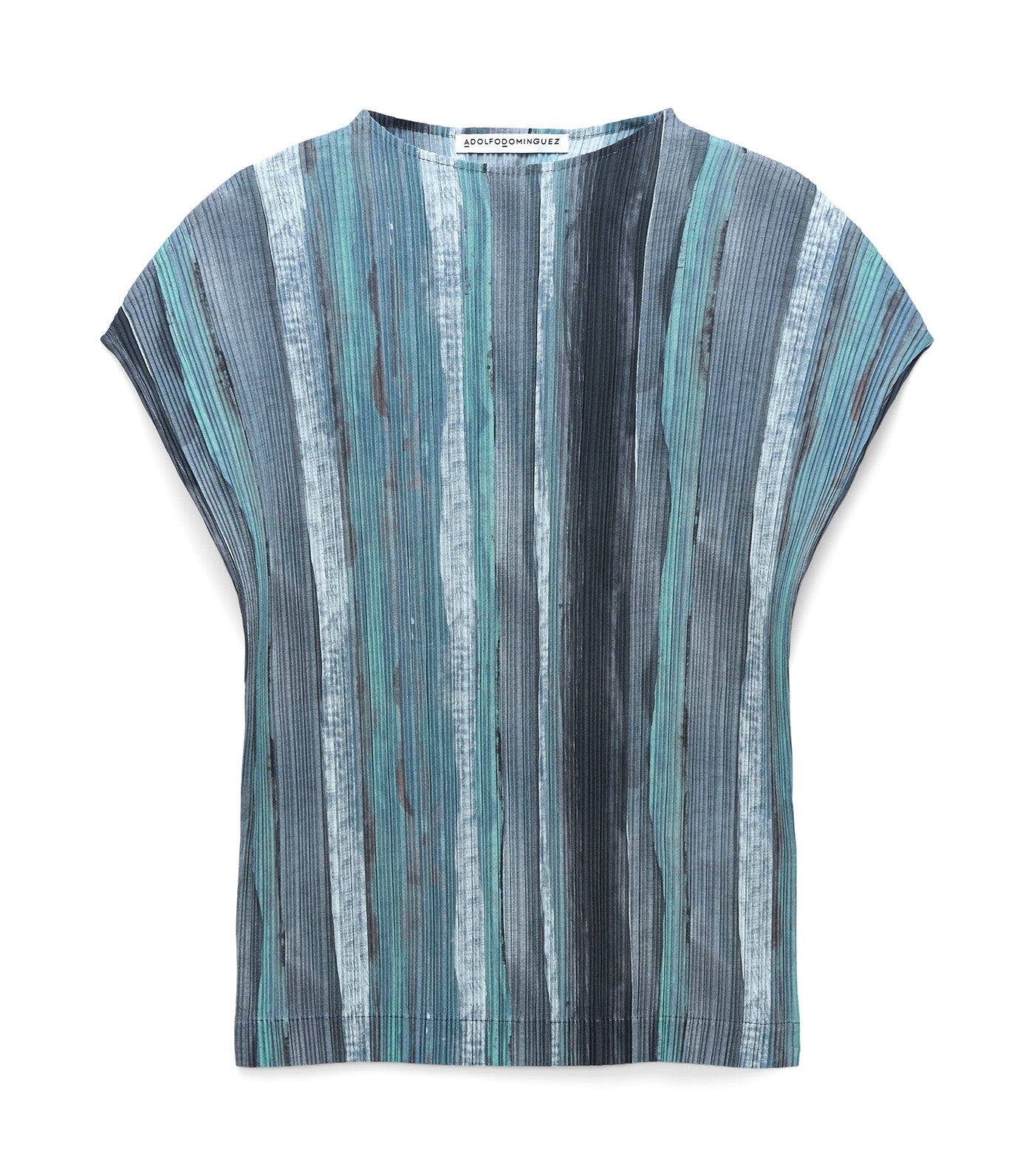 Adolfo Dominguez Printed Crinkle Top Multicolor