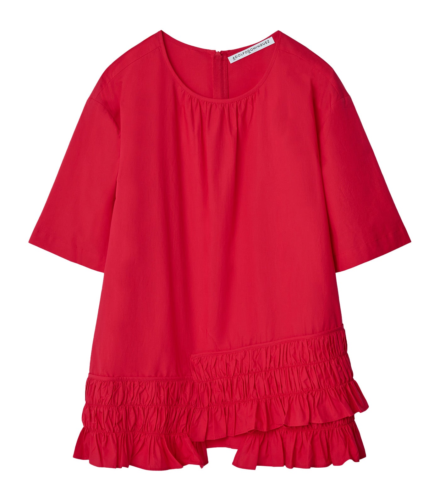 Ruffle Blouse Red