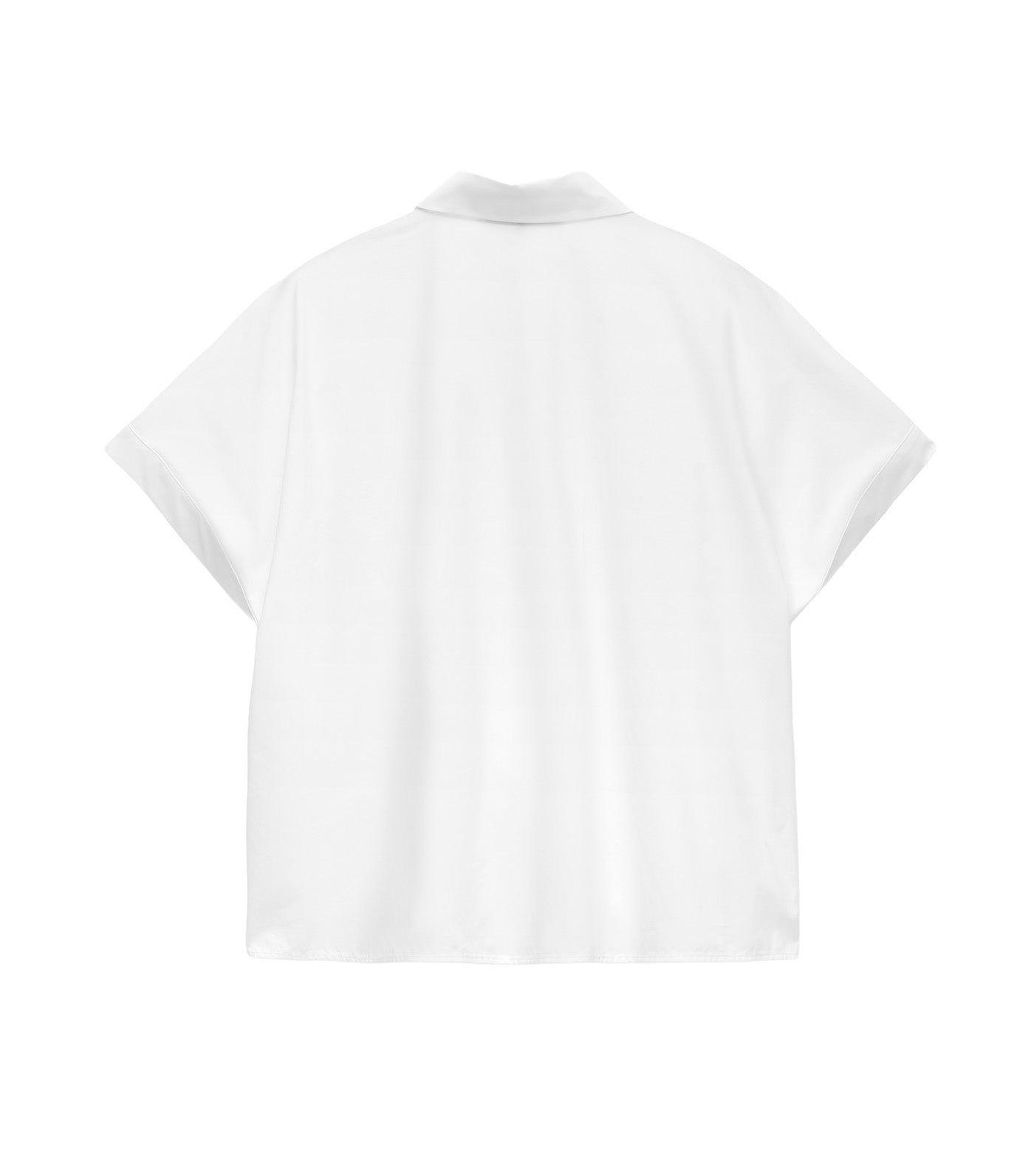 Cotton Embroidered Short Shirt White 