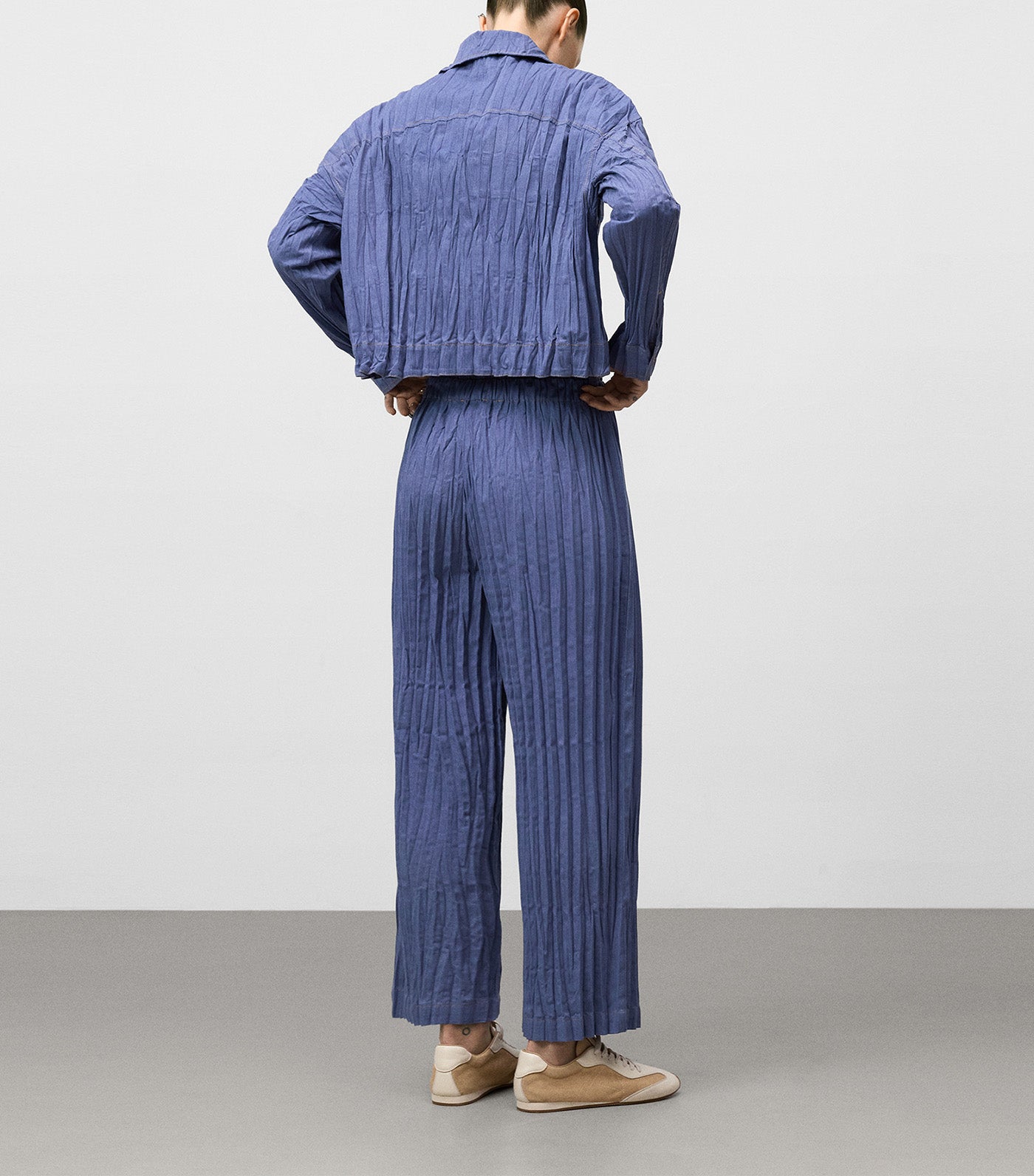 Adolfo Dominguez Crinkle Shirt Blue