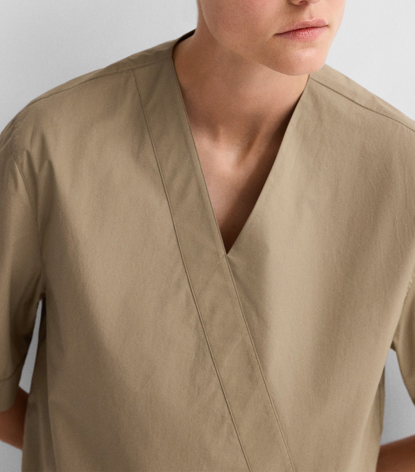 Cotton Asymmetrical Top Stone