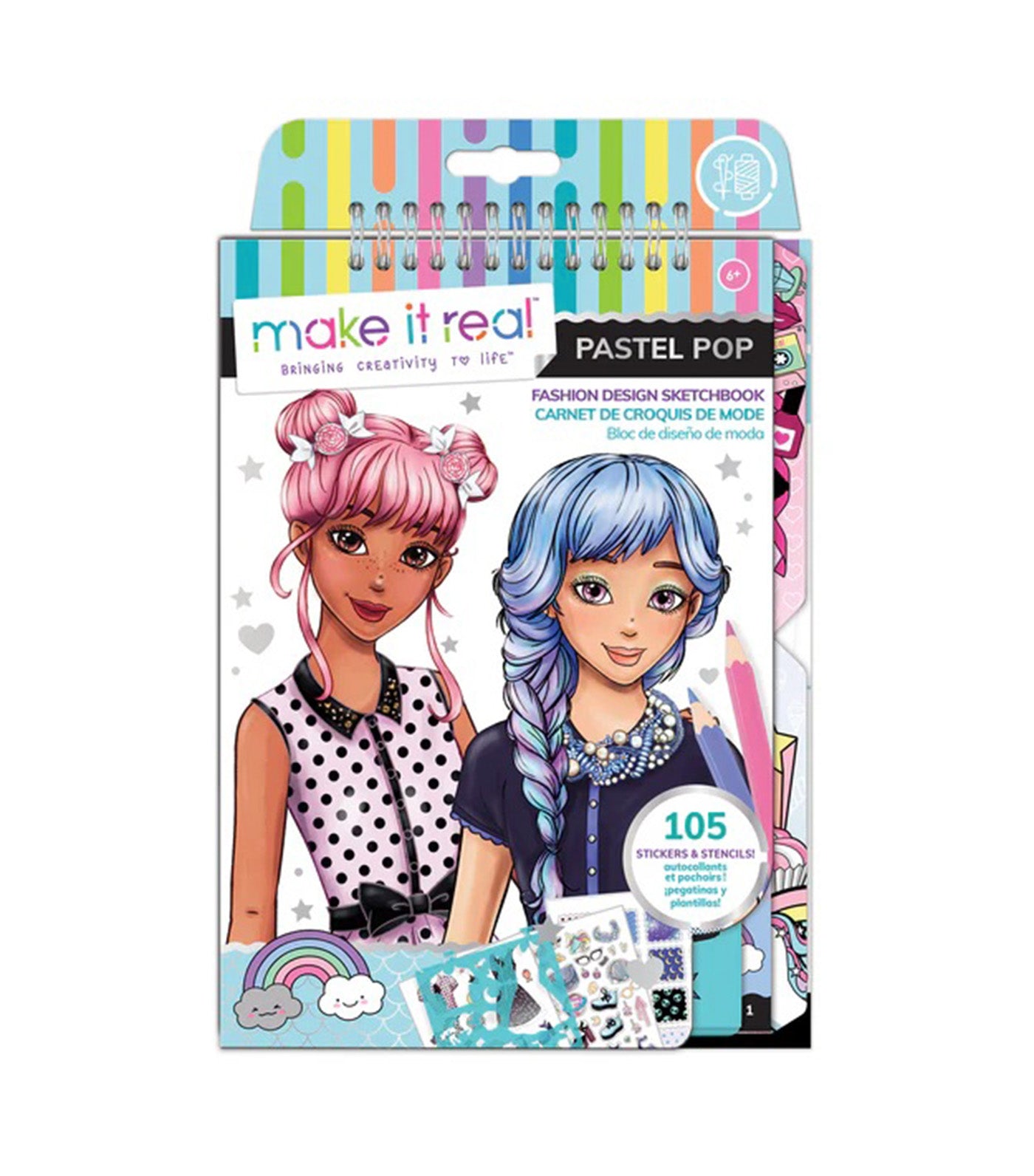 Fashion Design Sketchbook: Pastel Pop!