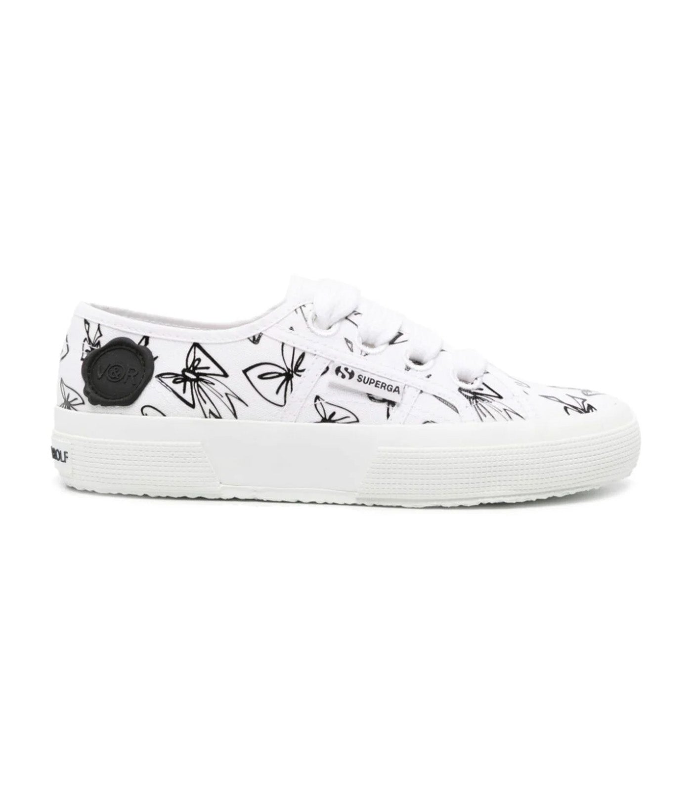 Superga x Viktor&Rolf 2750 Print Bow Sneakers White/Black