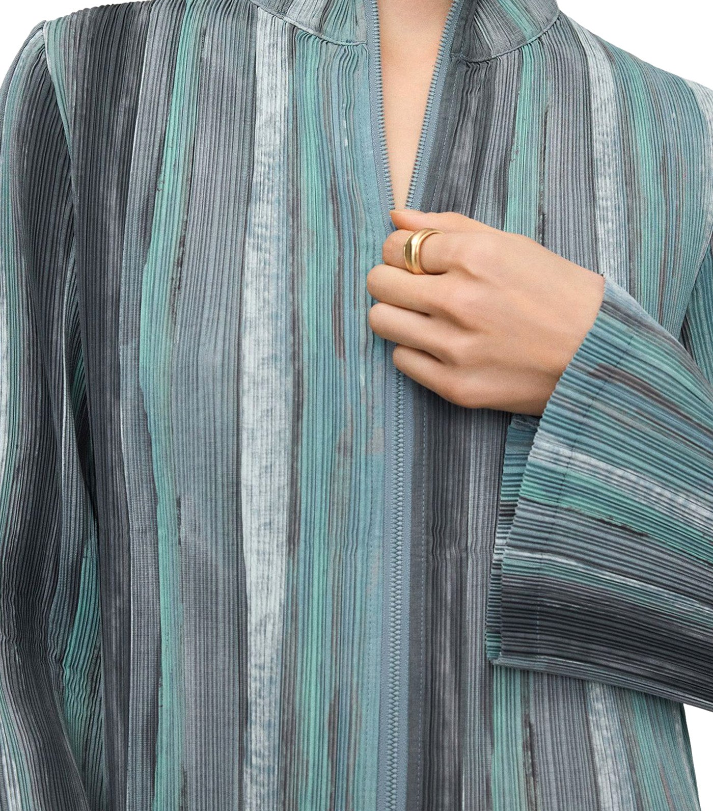 Printed Crinkle Jacket Multicolor