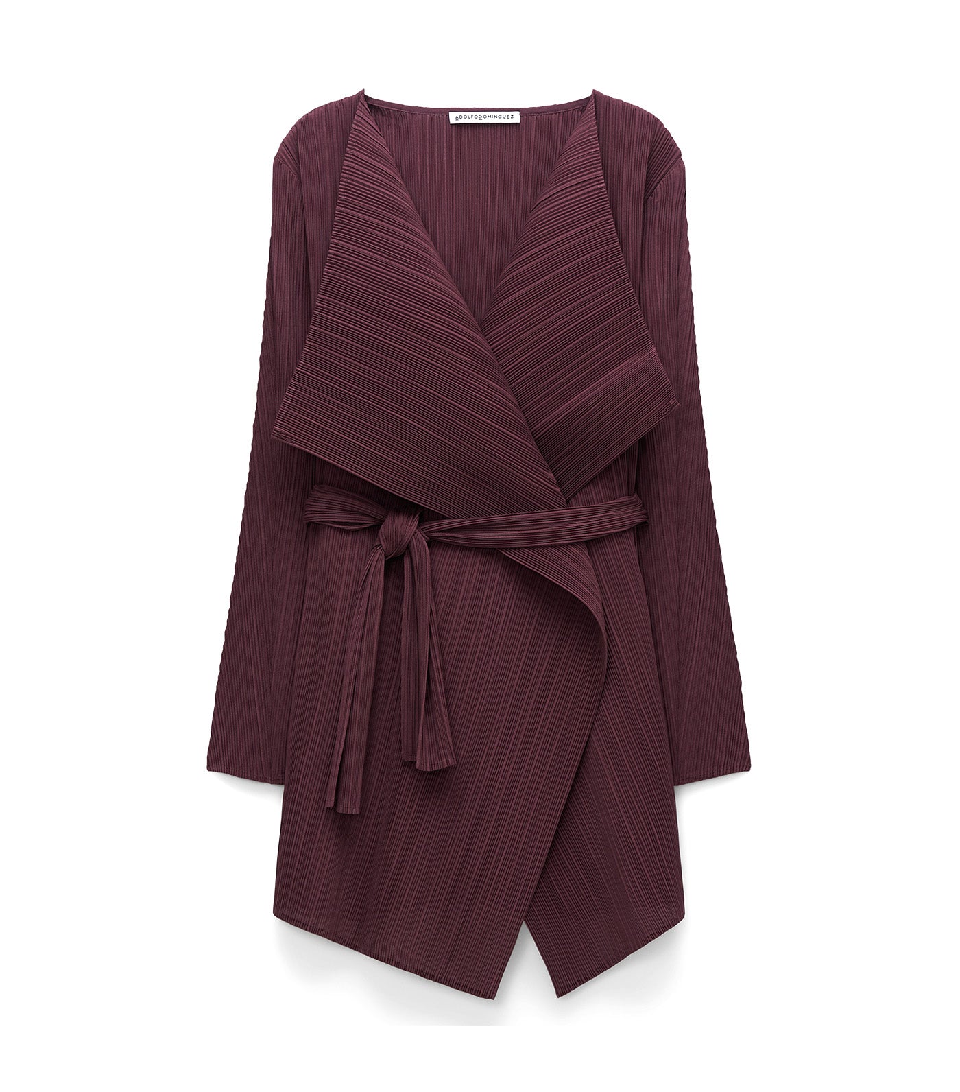 Unstructured Crinkle Jacket Aubergine
