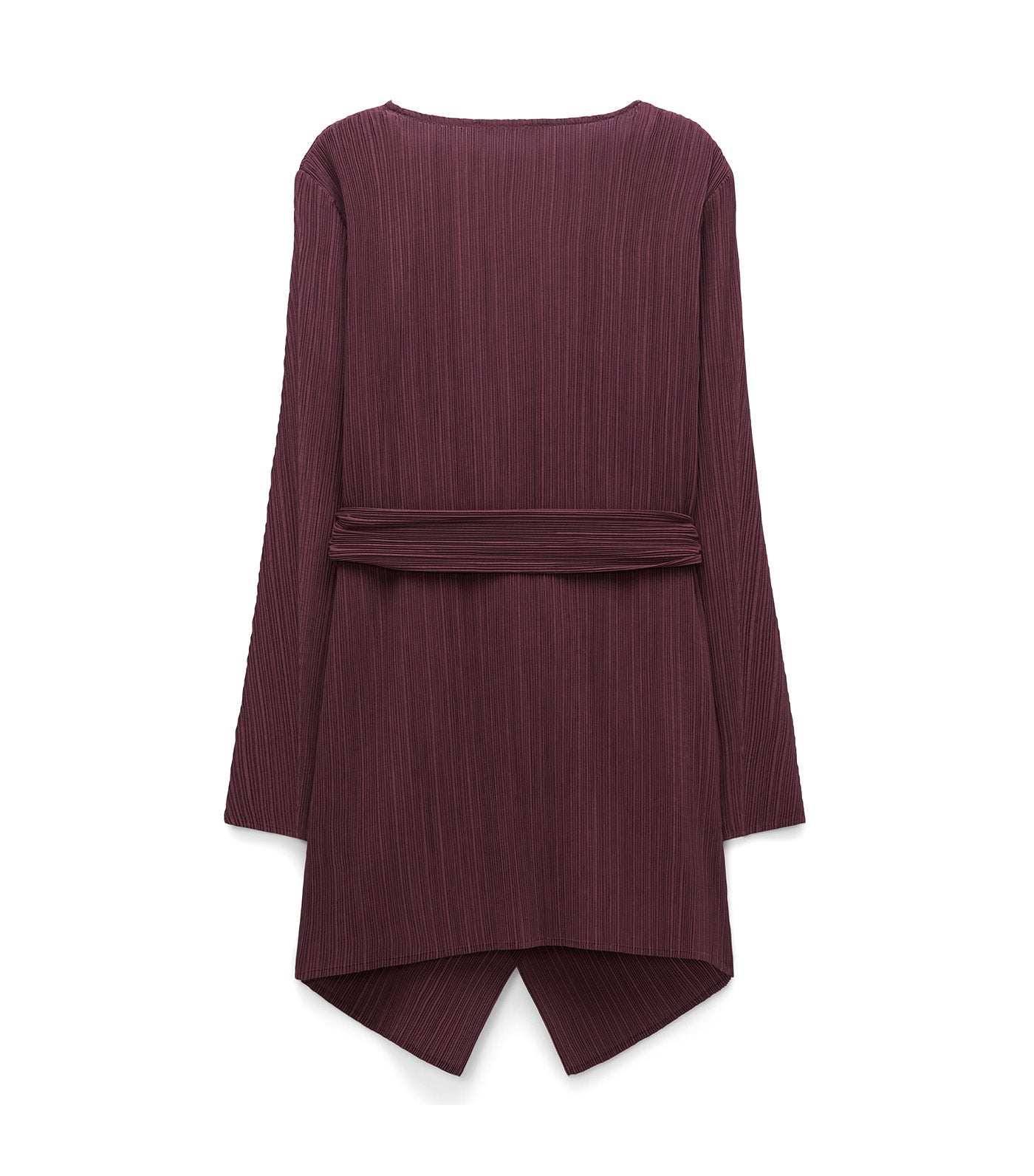 Unstructured Crinkle Jacket Aubergine