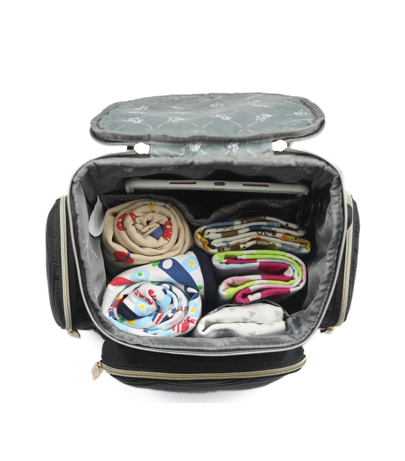 Georgia Baby Changing Backpack Black