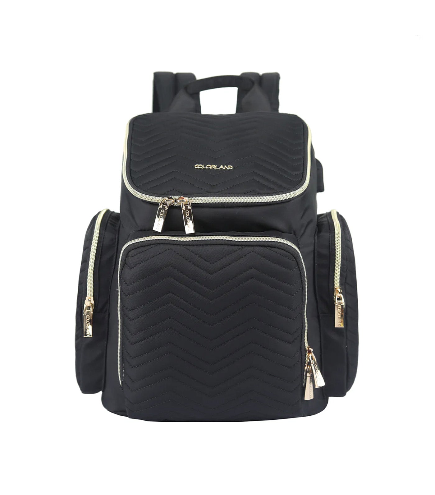 Georgia Baby Changing Backpack Black