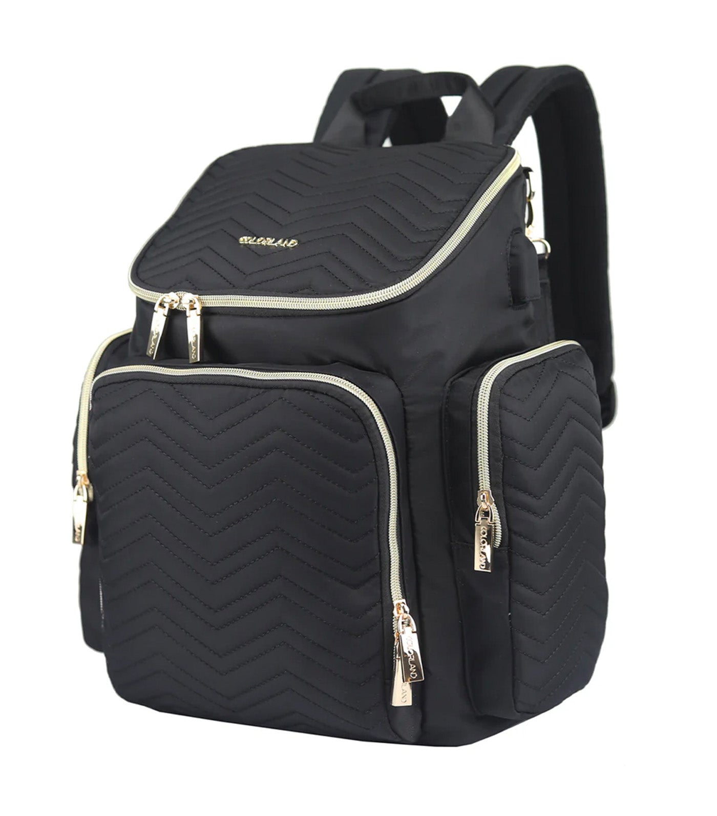 Georgia Baby Changing Backpack Black