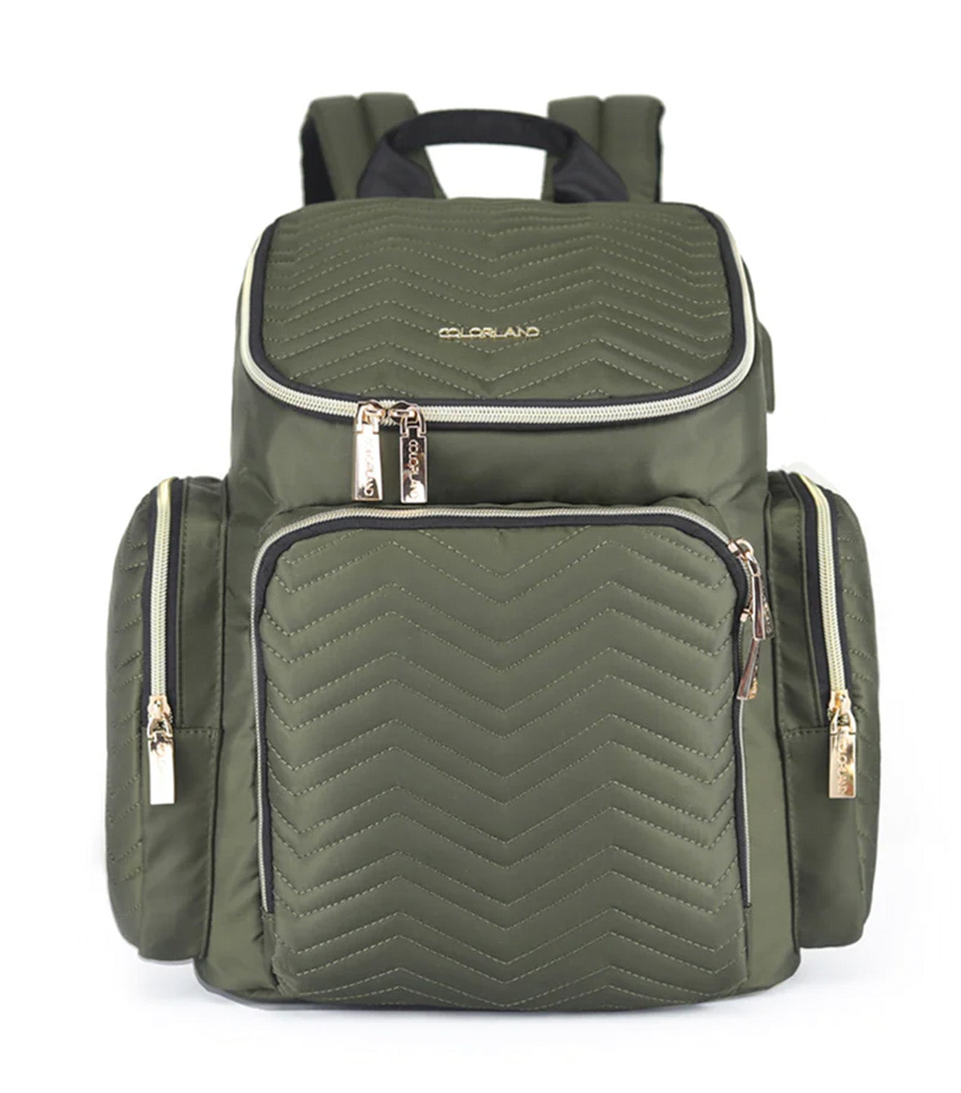 Georgia Baby Changing Backpack Green