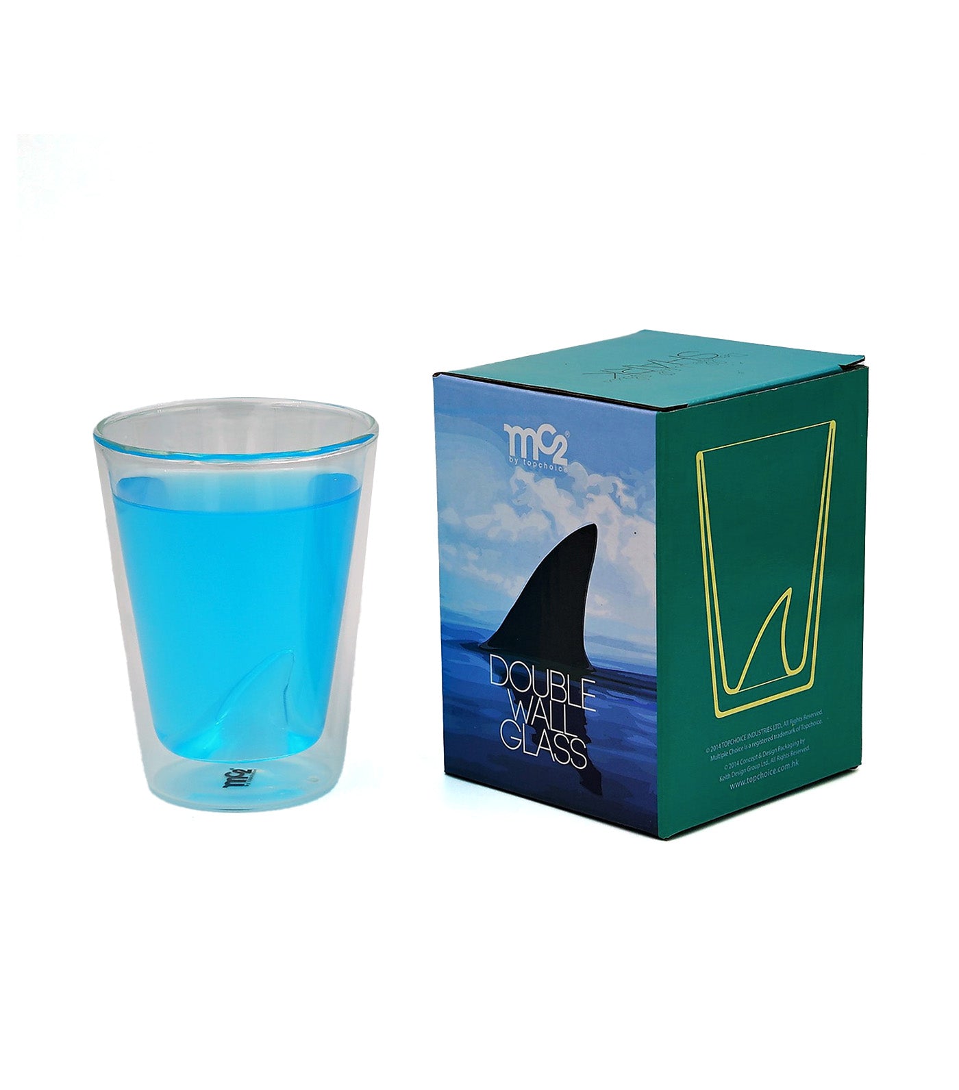Double Wall Glass - Shark's Fin