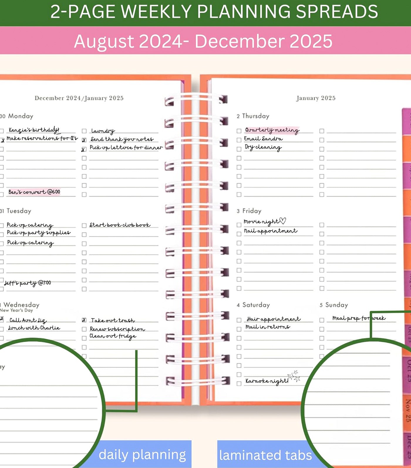 It's Your Lucky Day 2024-25 17-Month Medium Planner Pink