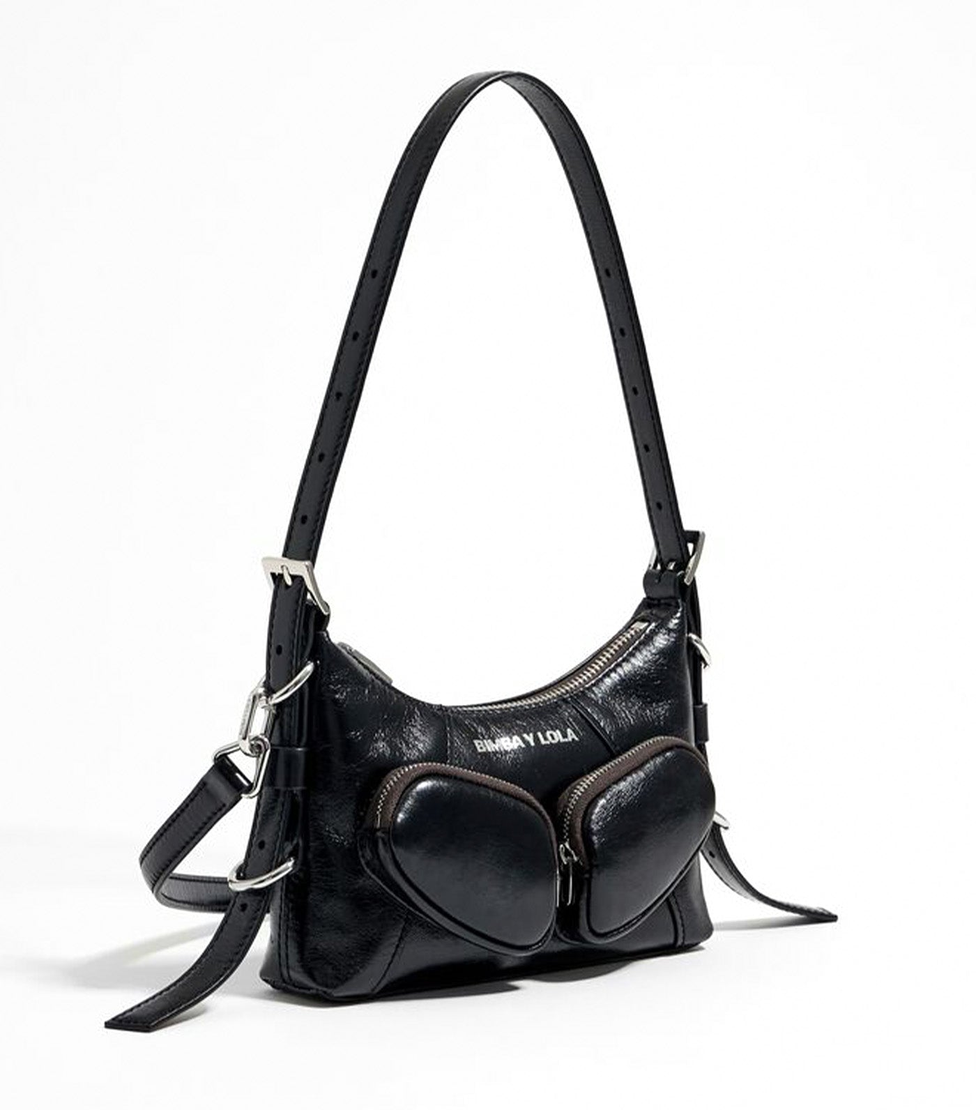 Mini Leather Pocket Slouch Bag